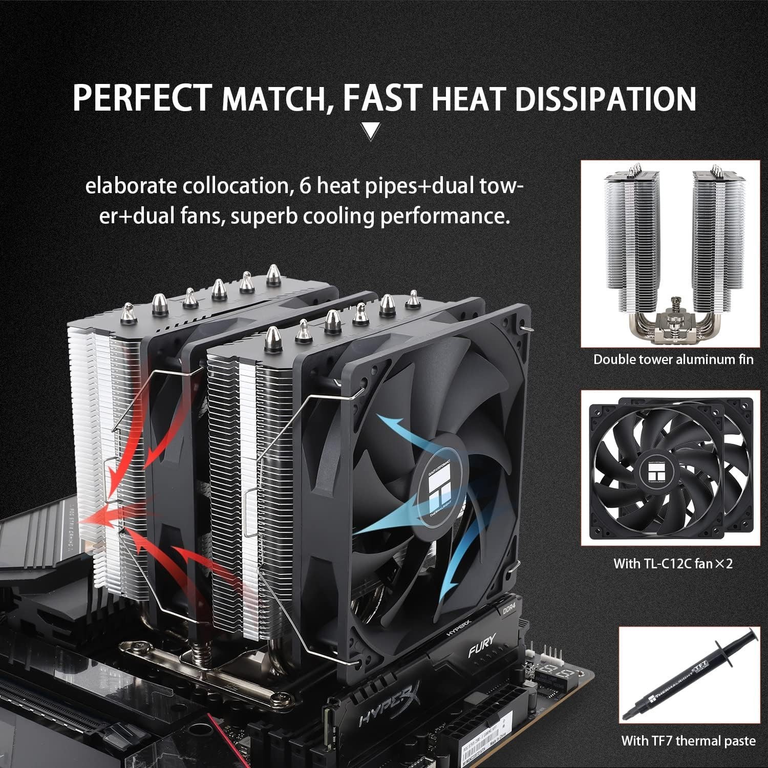 Efficient Air Cooling with Peerless Assassin 120 SE – AMD & Intel Compatible