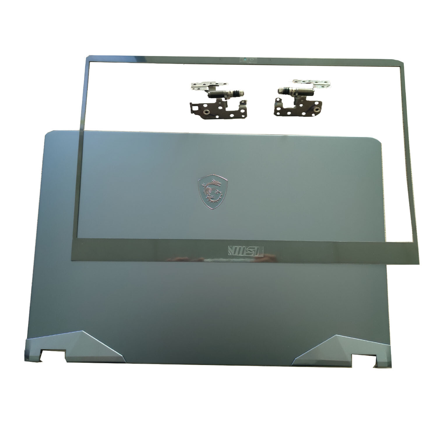 New Gray Blue Top Back Cover+Bezel+Hinges For MSI GE76 Raider 10SGS SFS MS-17K1