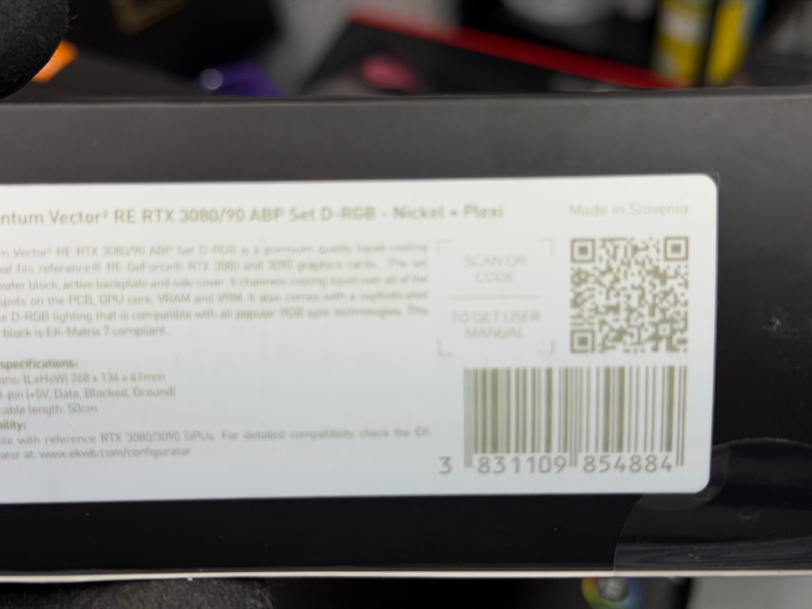 EK-Quantum Vector² Strix/TUF RTX 3090 Ti D-RGB ABP Set -Nickel + Plexi