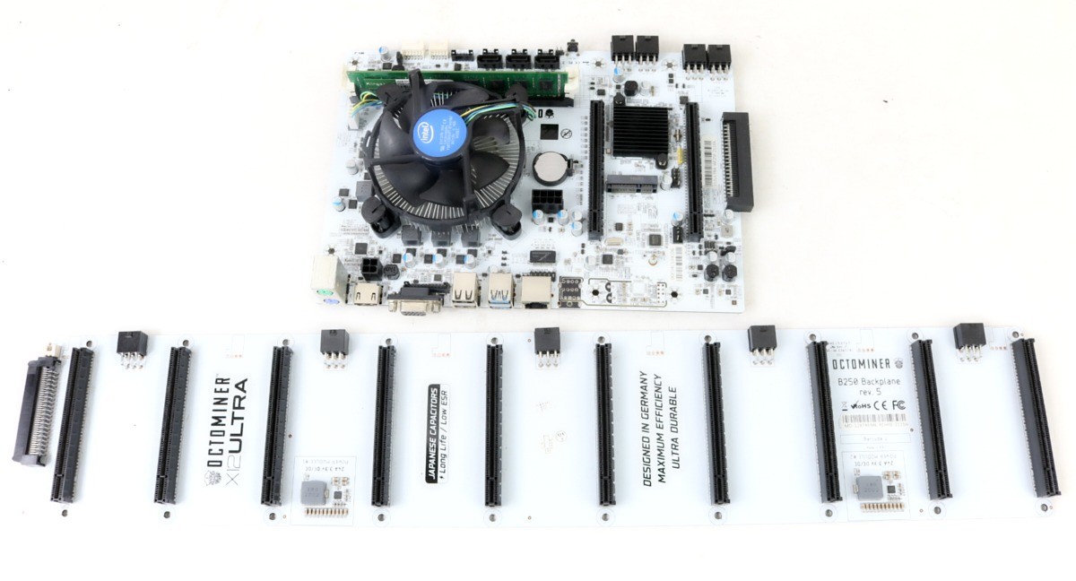 Octominer X12 Ultra 12 GPU Riserless Mining Motherboard Kit w/ CPU and RAM | …