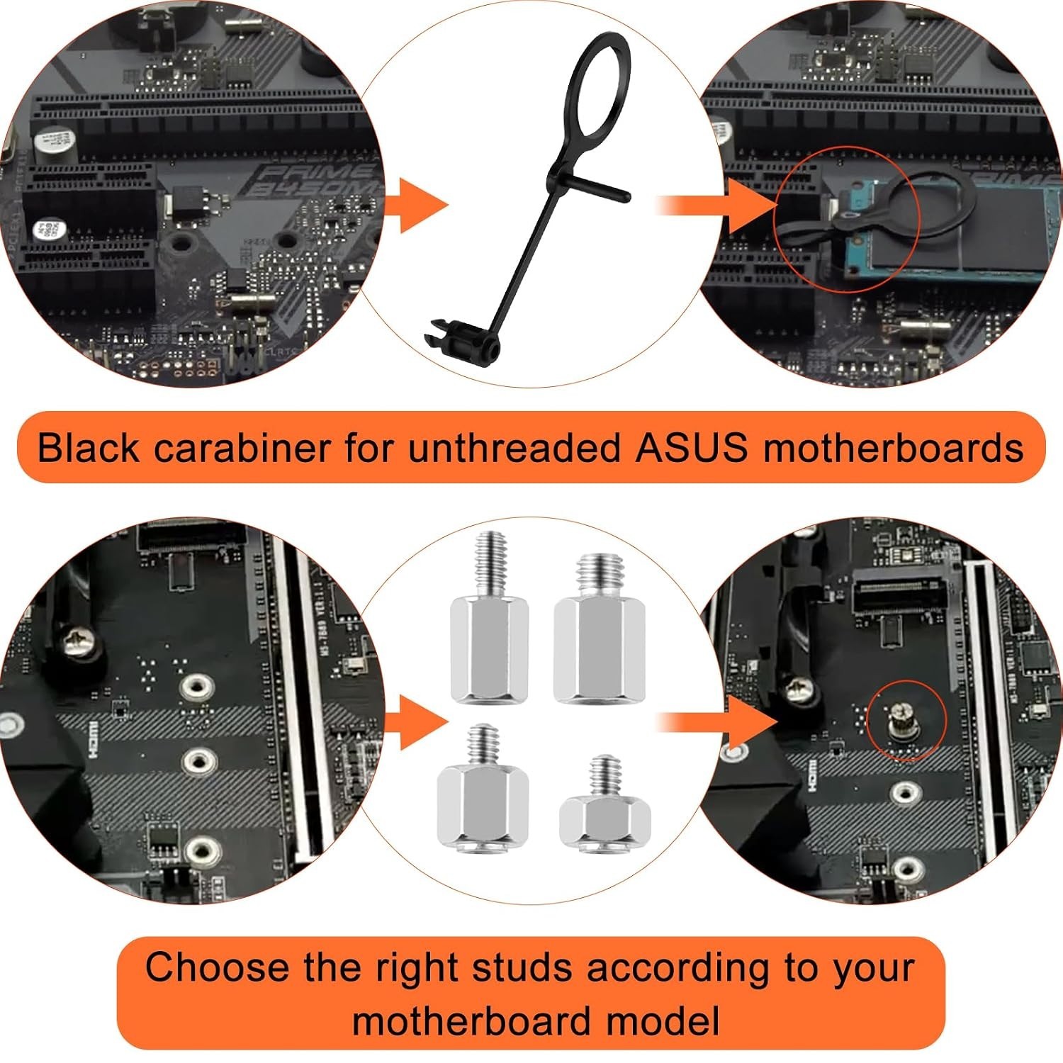 Durable M.2 SSD Screws Kit with Magnetic Screwdriver for Easy Installation