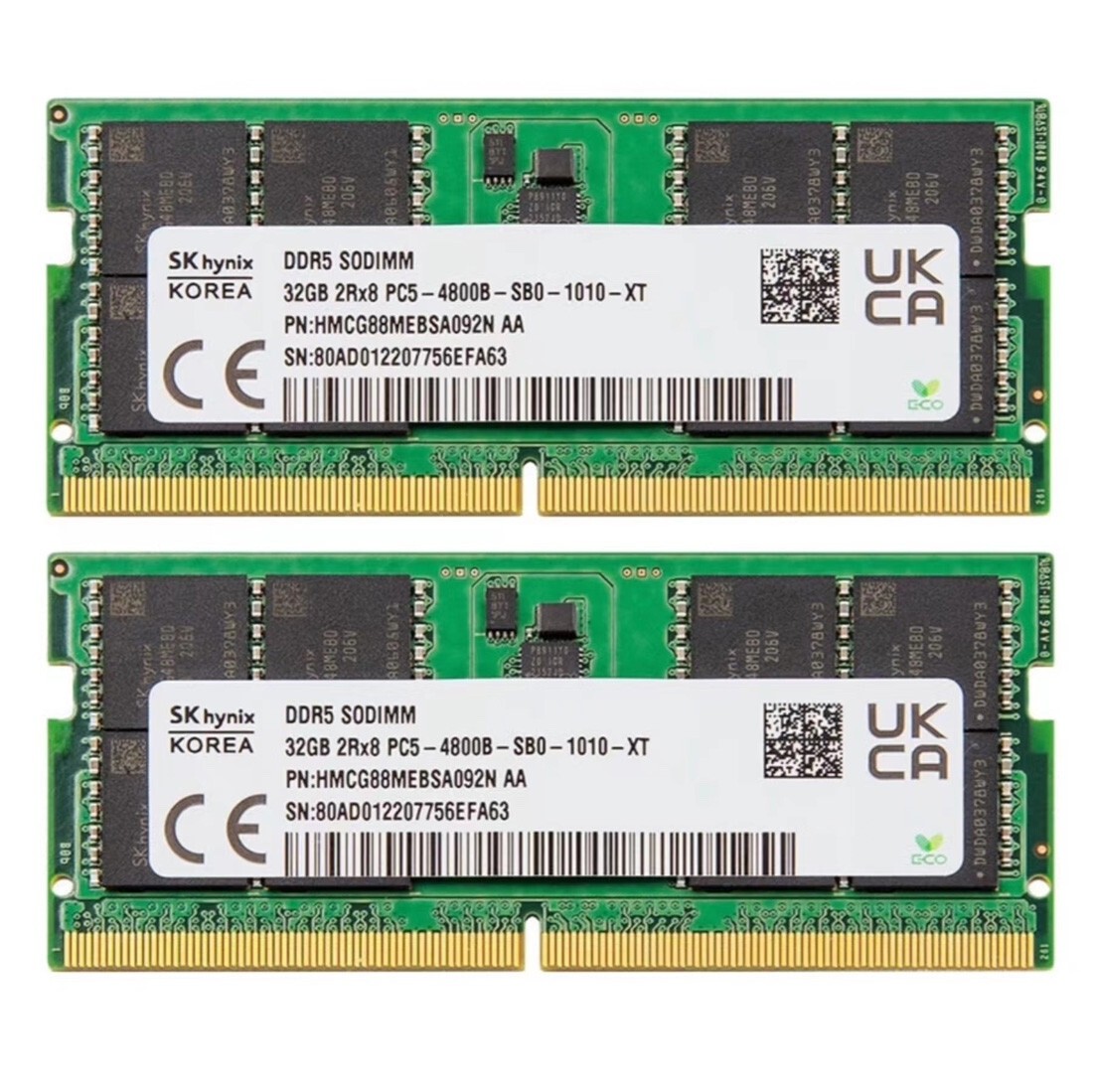 NEW Hynix / Samsung 64GB (2 x 32GB) PC5 DDR5 SODIMM so-dimm Laptop Memory RAM