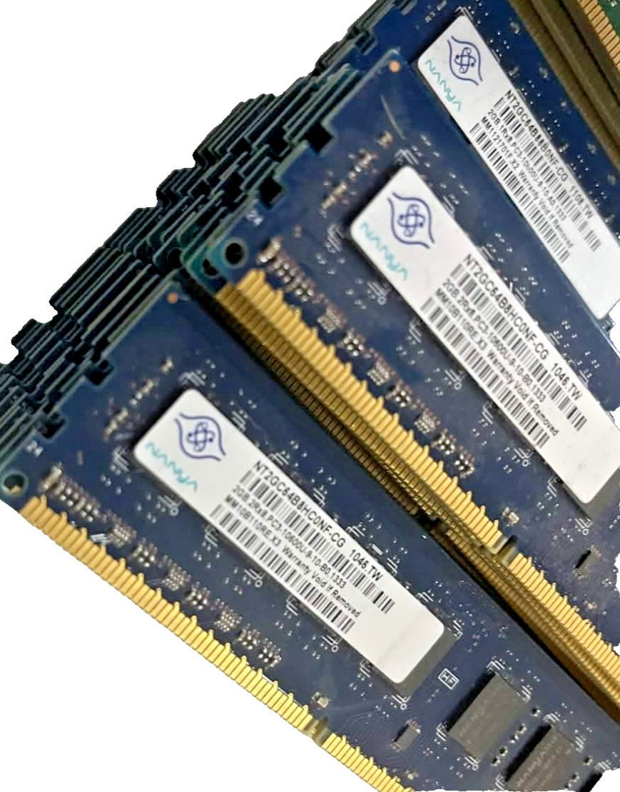 Nanya 2GB 2Rx8 PC3-10600U DDR3 1333MHz Desktop RAM unbuffered DIMM