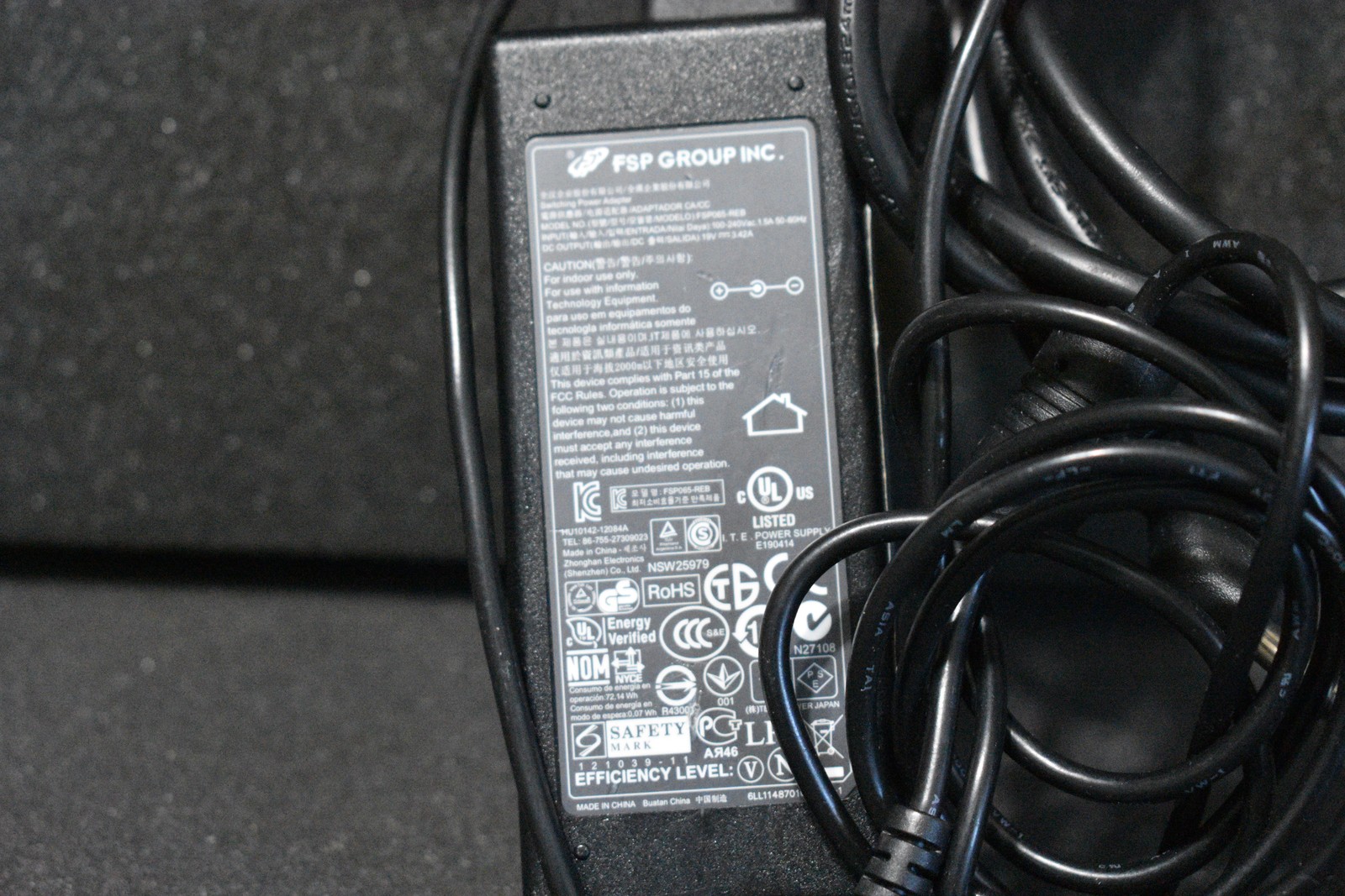 FSP Group 65W AC Adapter Power Supply 19V 3.42A FSP065-REB Laptop Charger