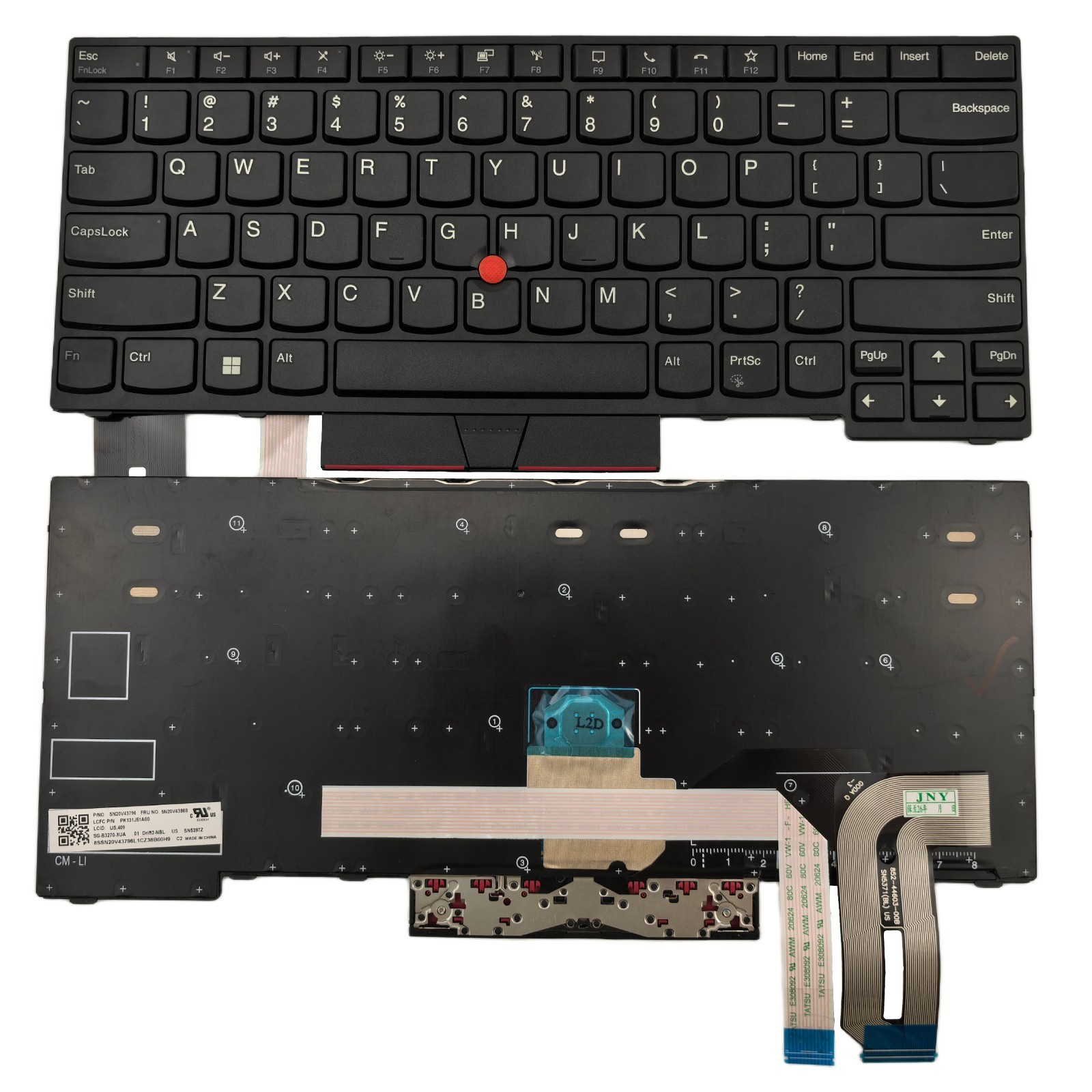 Genuine T14 Gen1/Gen2 P14s Gen1/Gen2 US Non-Backlit Keyboard for ThinkPad