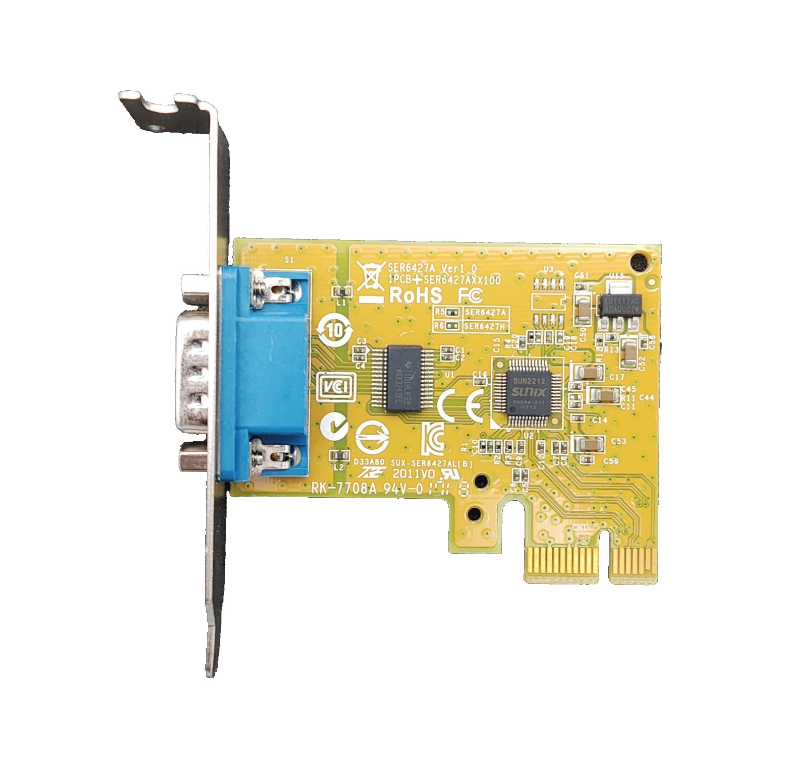 Lot of 50 Dell 0NT0HM 1 Port Serial RS232 Desktop PCIe Card Low Profile NT0HM