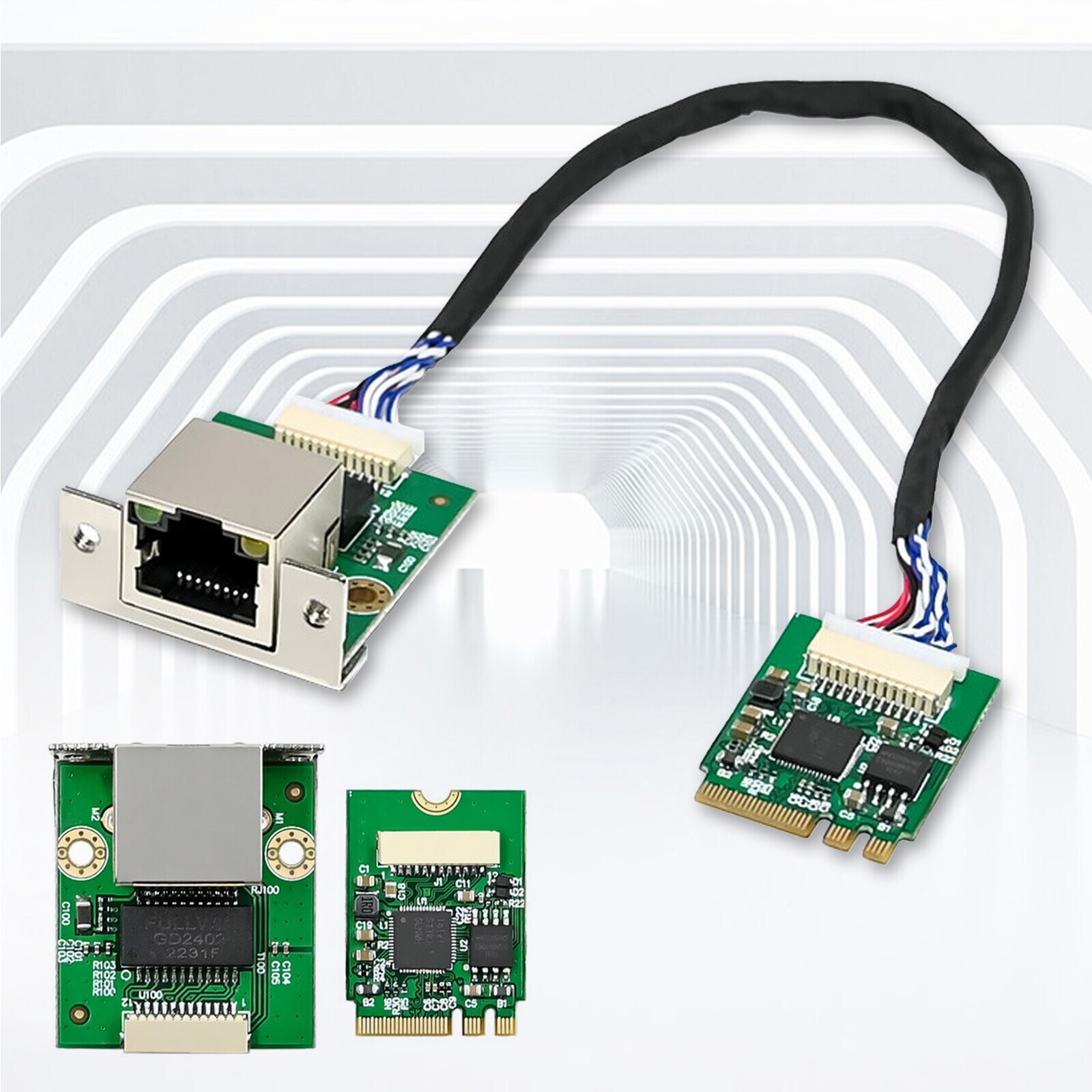 M.2 A+E 2.5GbE Intel I226-V Ethernet. NIC Card Multi-Gig 2.5G/ 1G/100M NGFF 2230
