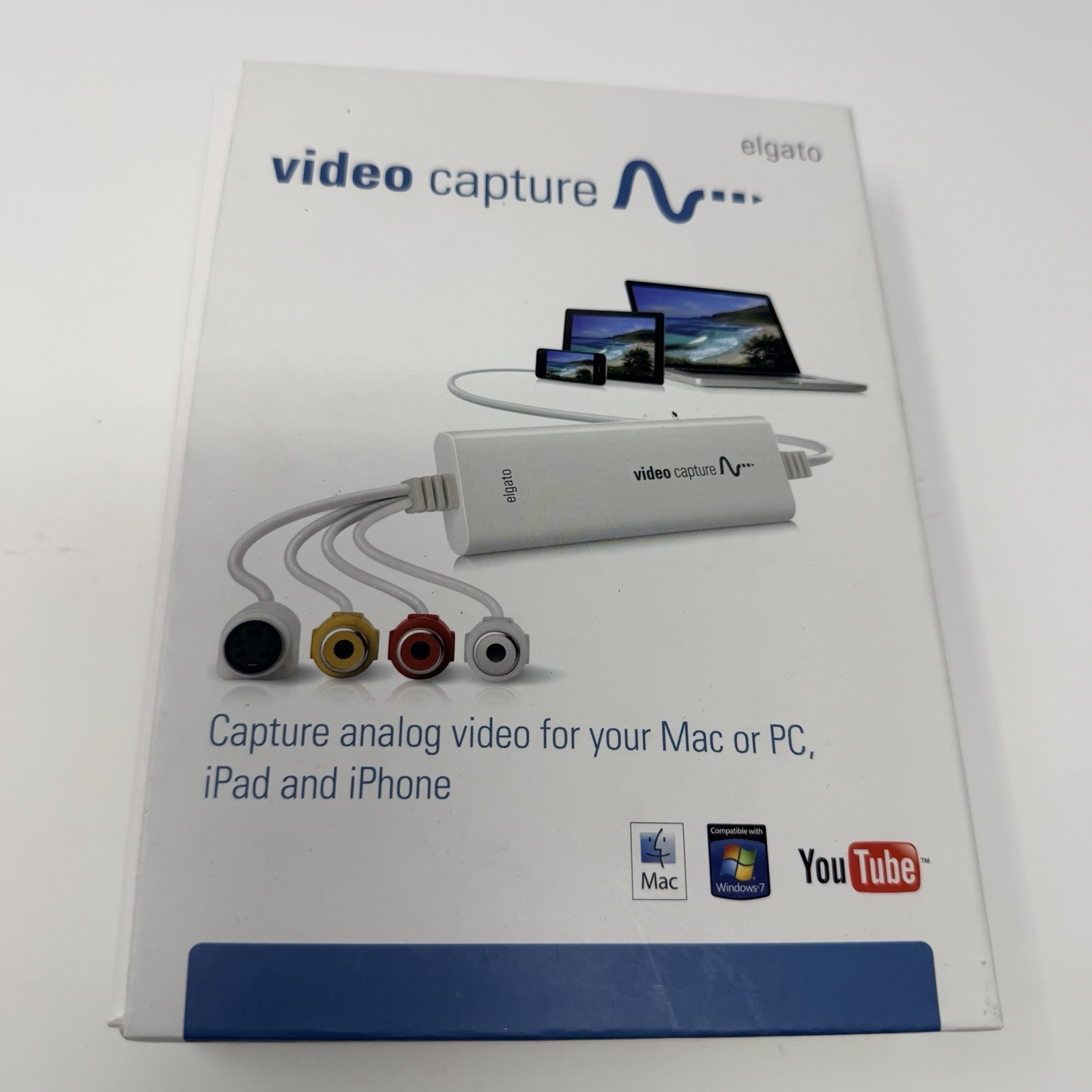 Elgato Video Capture Analog to Digital USB Converter VHS to DVD Mac & PC