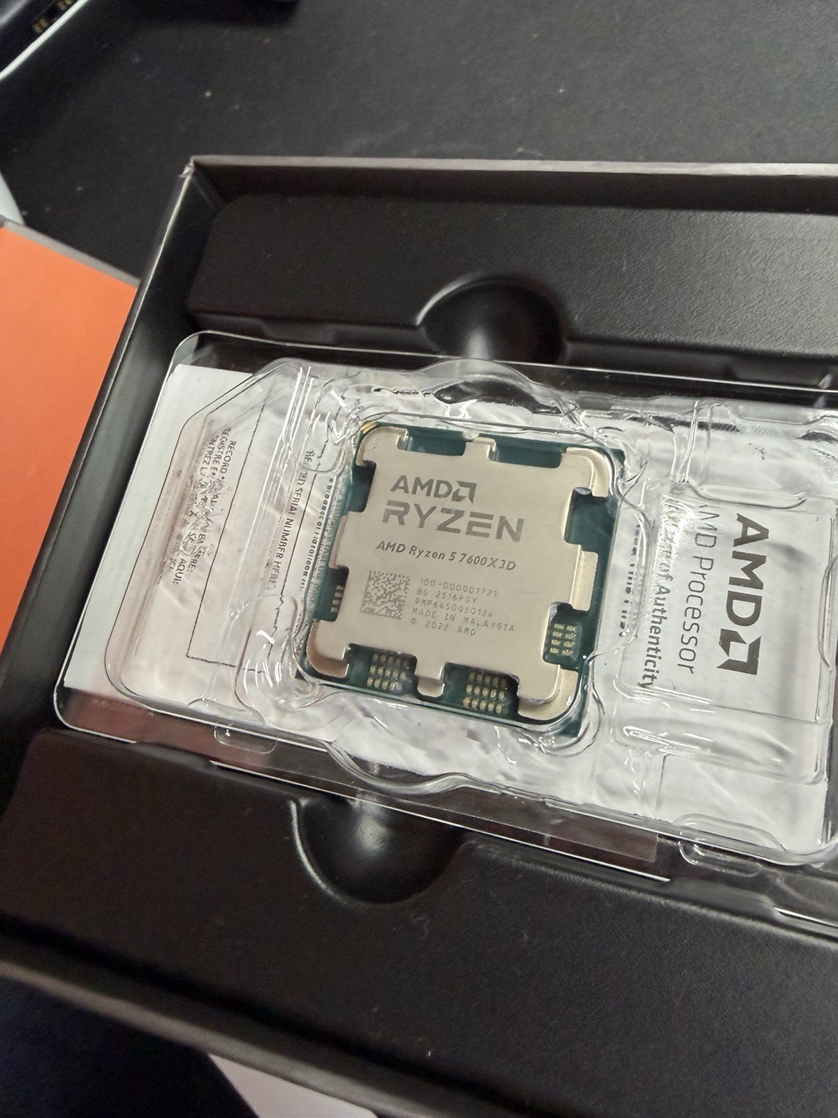 AMD Ryzen 5 7600X3D 4.10GHz 6 Core 12 Thread AM5 CPU