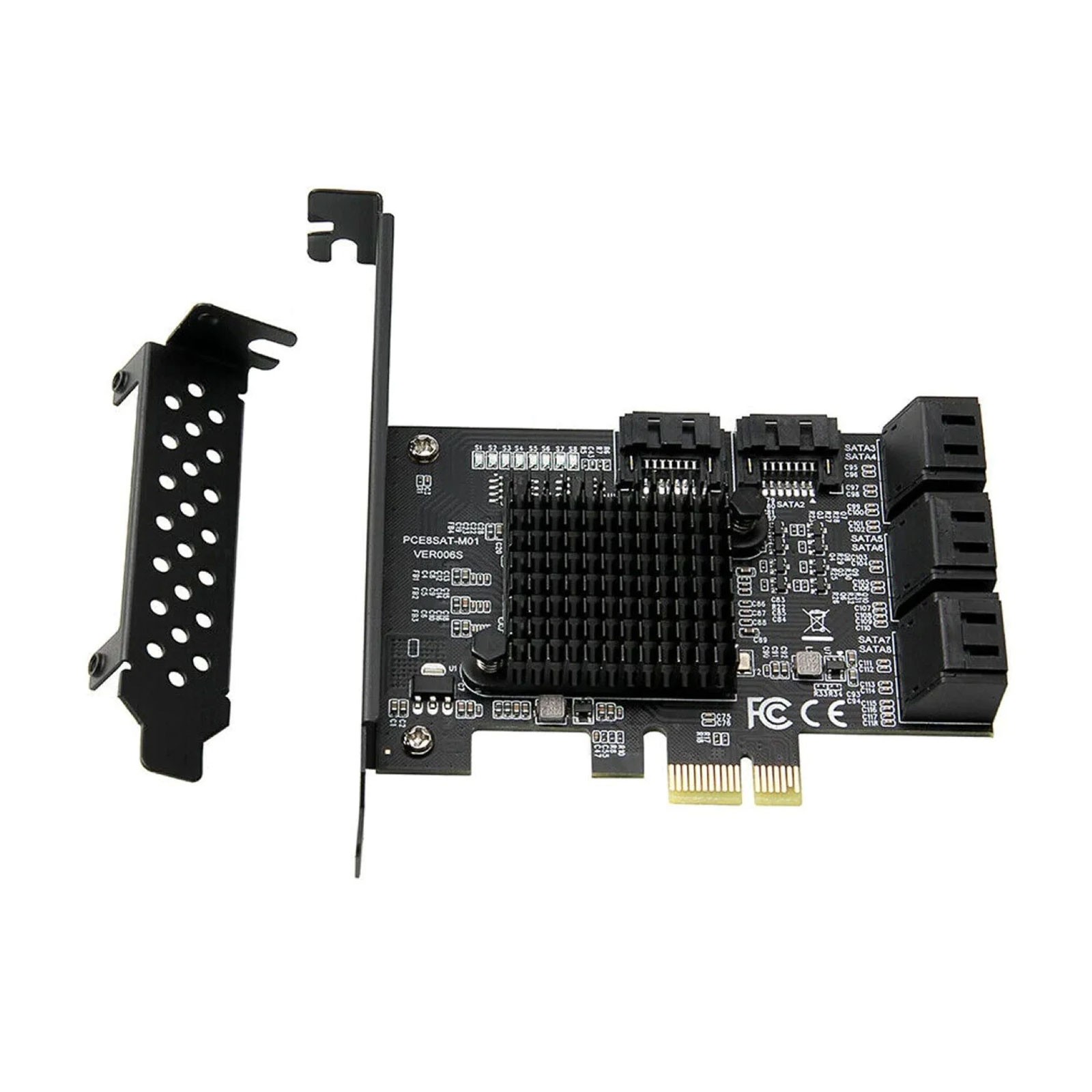 8-Port SATA 3.0 PCI Express Expansion Card PCI-E Controller 6G Adapter for HDDvW