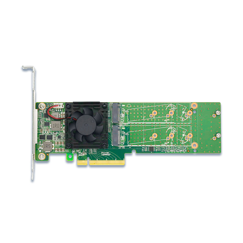 PCI Express x 8 to 4port M.2 NVMe SSD Switch Adapter 22110mm