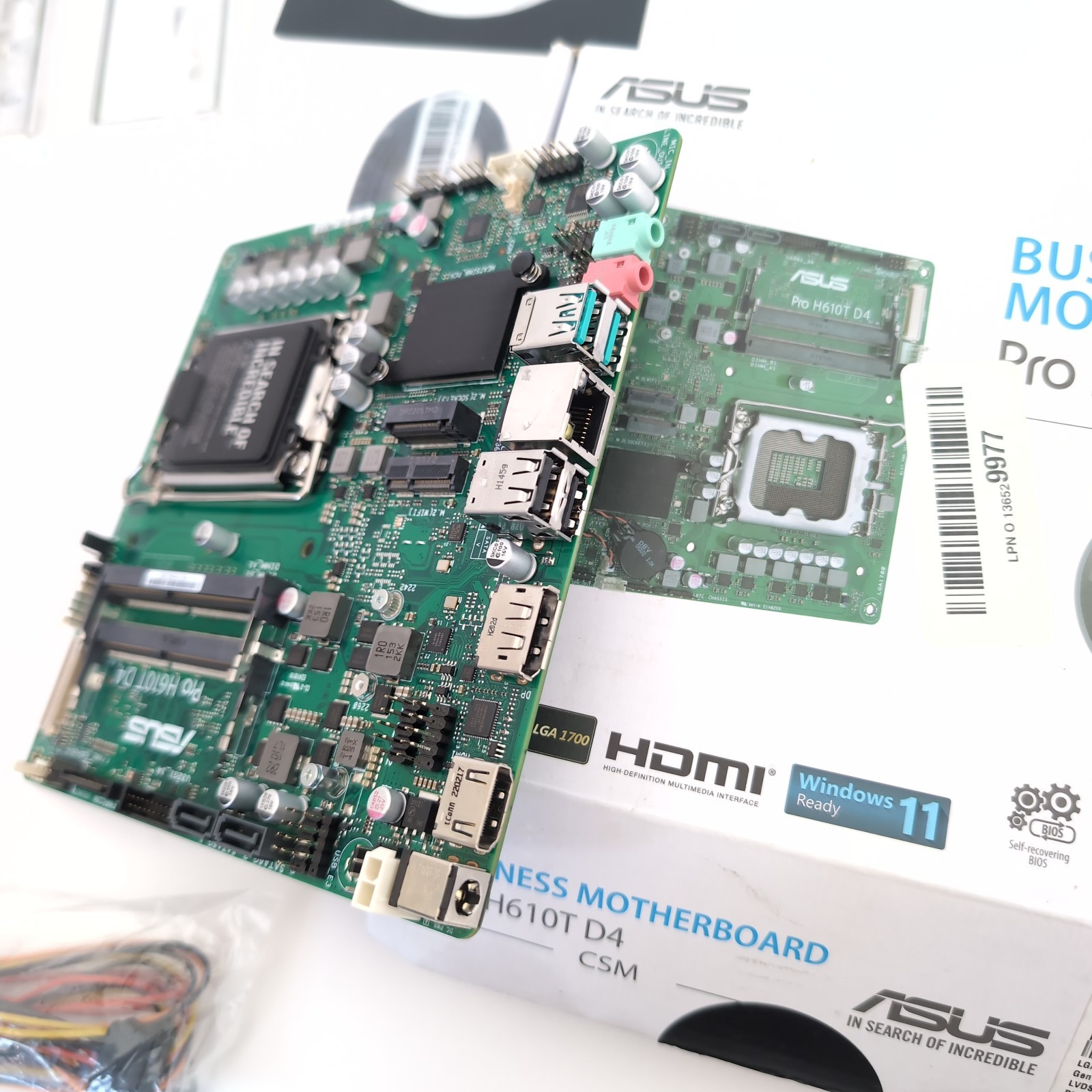 ASUS PRO H610M-CT2 D4 LGA 1700 ATX Intel Motherboard 12th Gen 2022