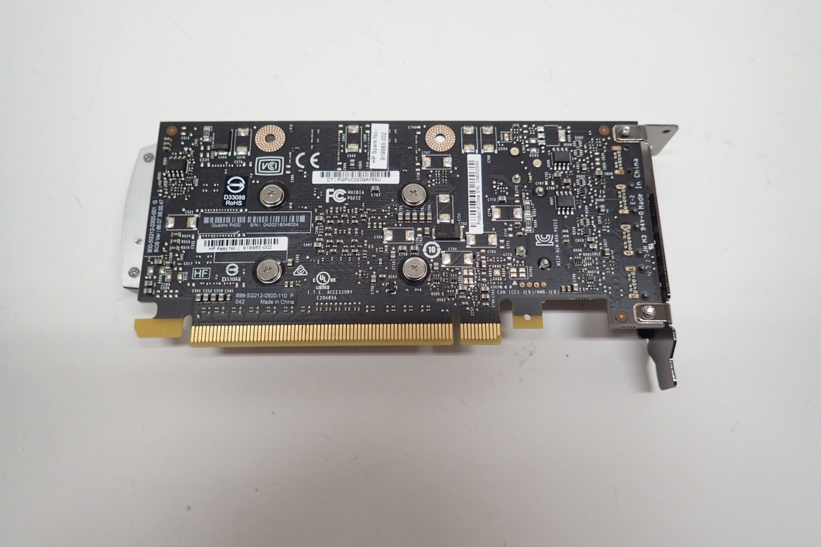 NVIDIA Quadro P400 PCIe 2GB Triple Mini Displayport Low Profile Video Card