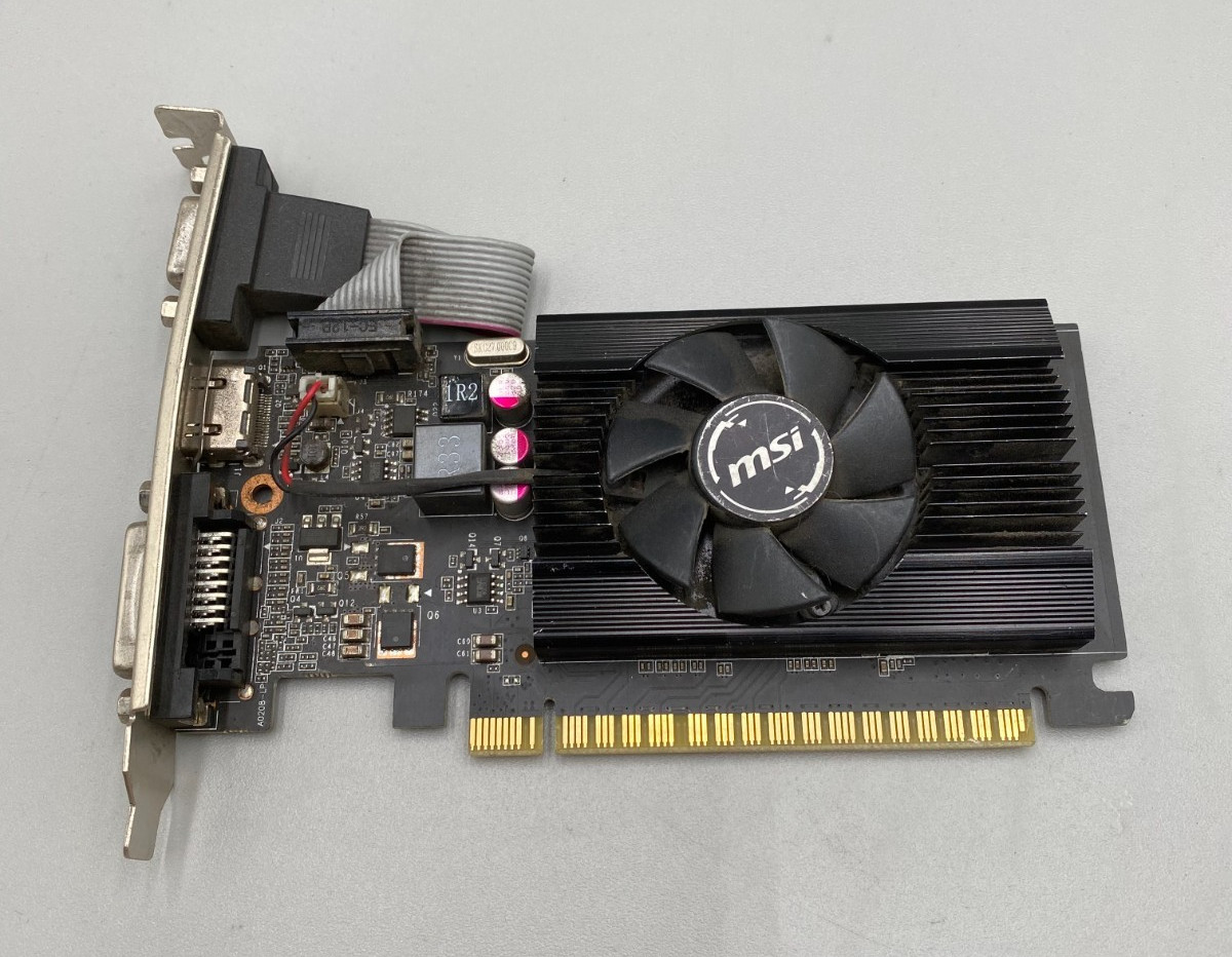MSI GeForce GT 710 2GBD3 LP DDR3 4K 30Hz PCIe HDMI DVI-D VGA Graphics Card Good