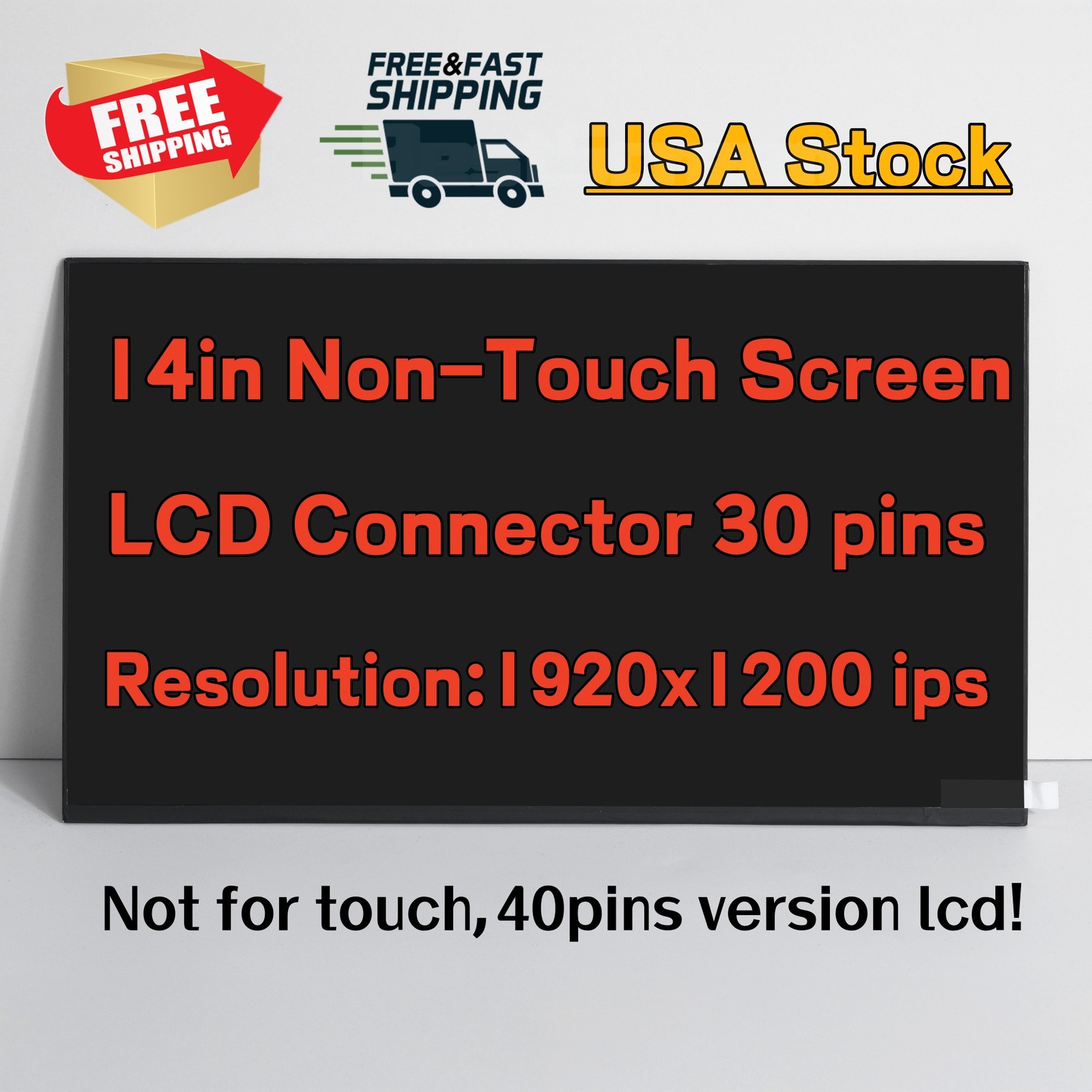 Lenovo Thinkpad X1 Carbon Gen 9 20XW 20XX 30pin FHD+ 1920×1200 LCD Screen LED