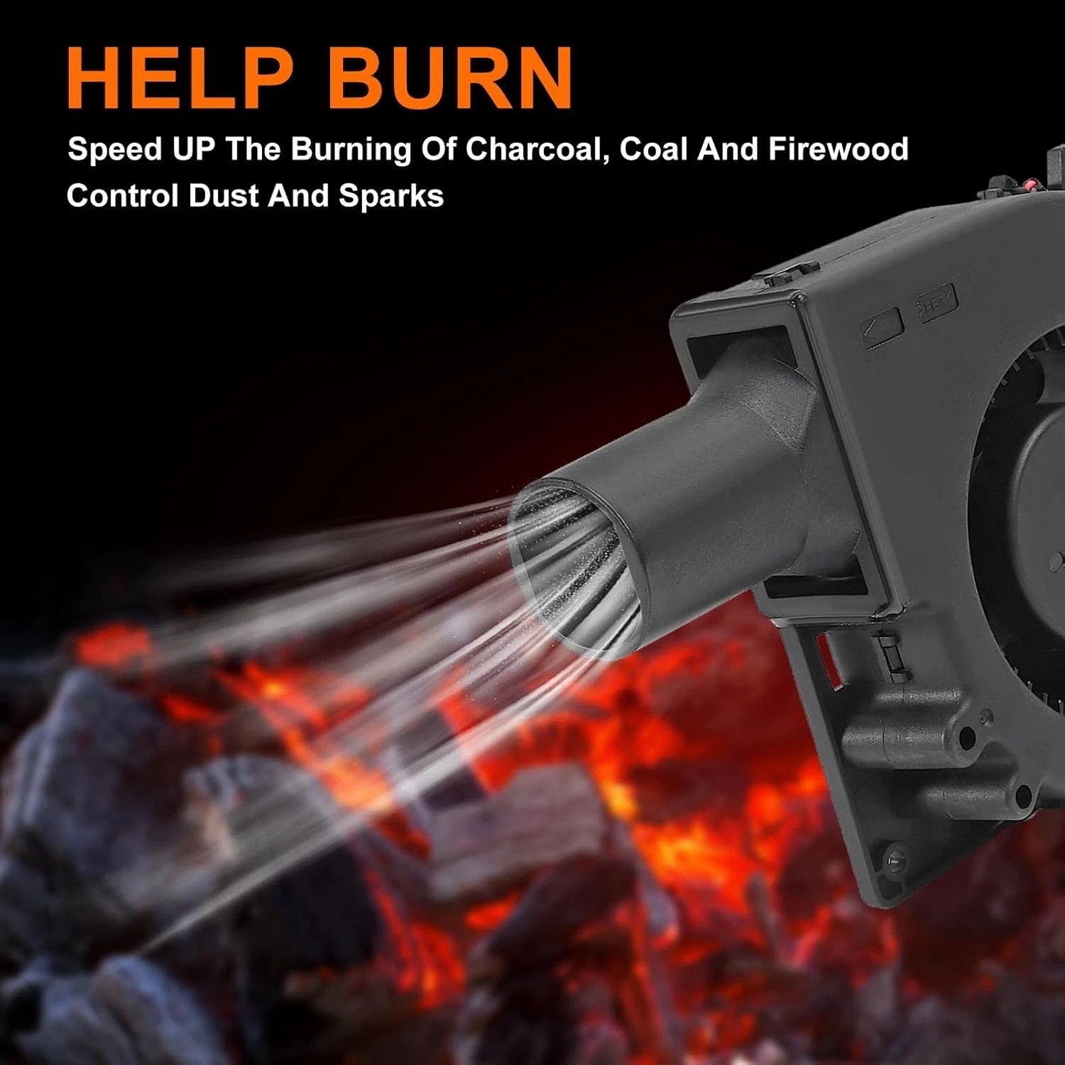 120Mm BBQ Fan 12V 4.72In Blower Brushless with 110V/120V Variable Speed