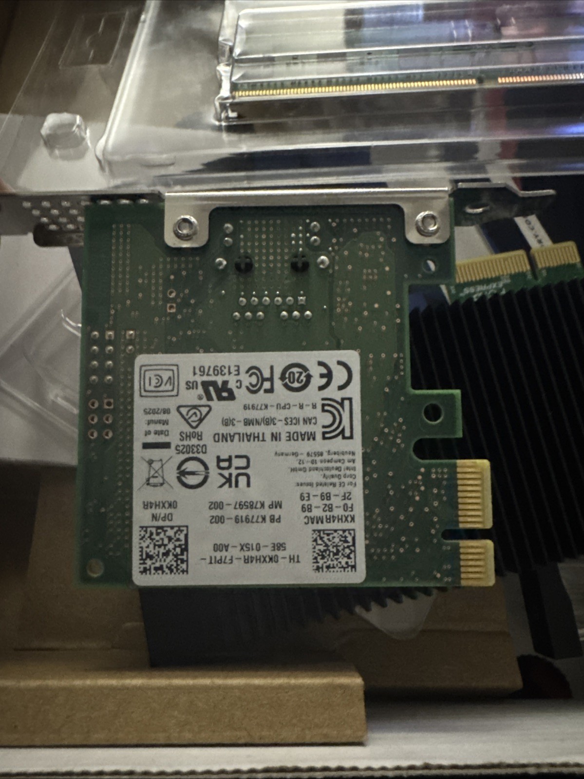 Dell 0KXH4R Intel I226-T1 Single Port 2.5GbE PCIe Network Card NIC – New Pull