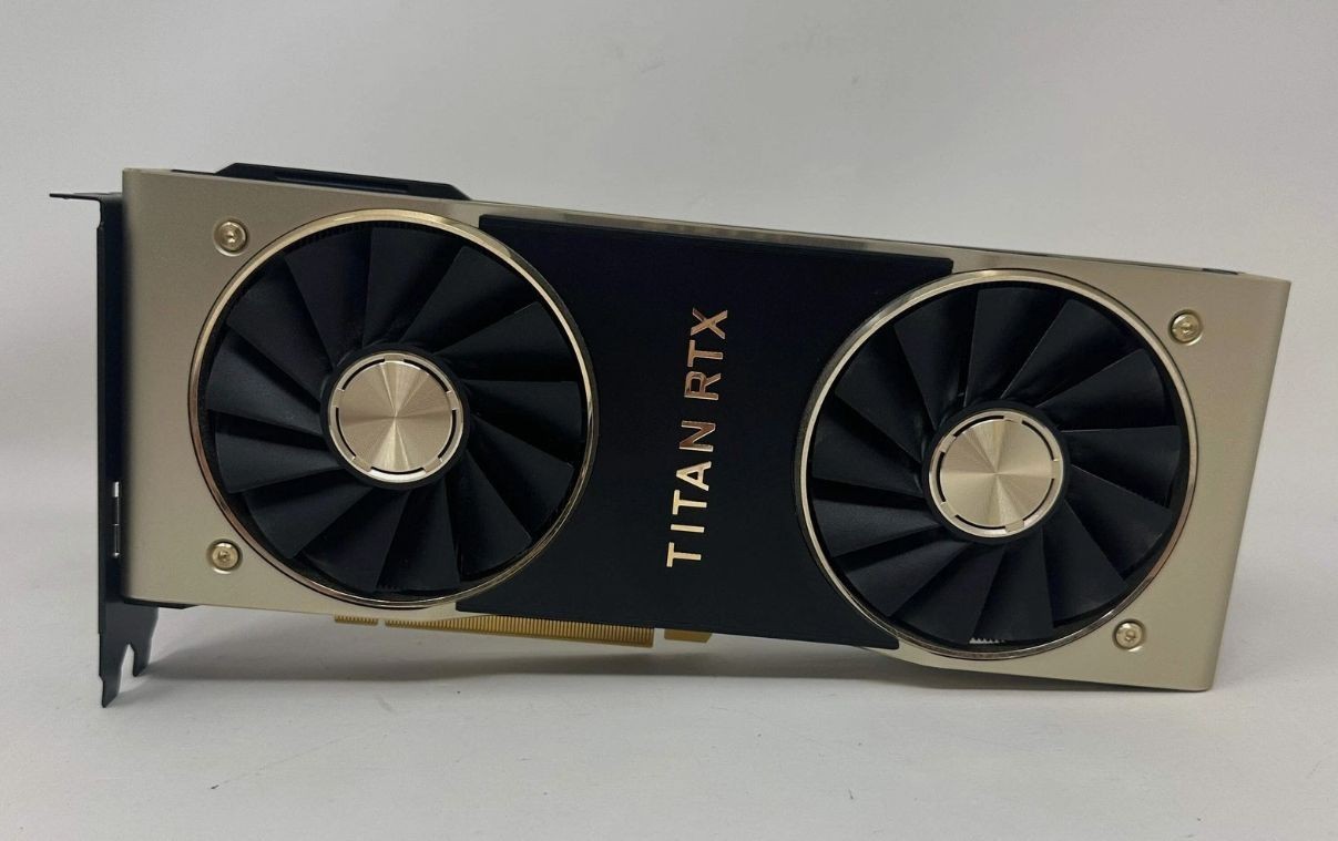 NVIDIA Titan RTX 24GB GDDR6 Graphics Card – AI CUDA Workstation GPU – Card Only