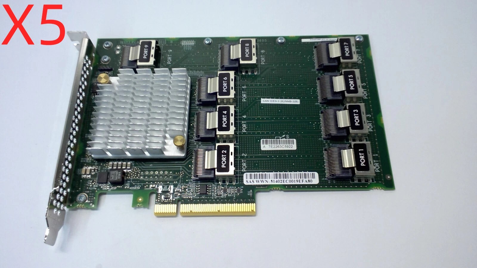 LOT OF 5 HP 727250-B21 727252-001 761879-001 HP SAS 12GB DL380 G9 EXPANDER CARD