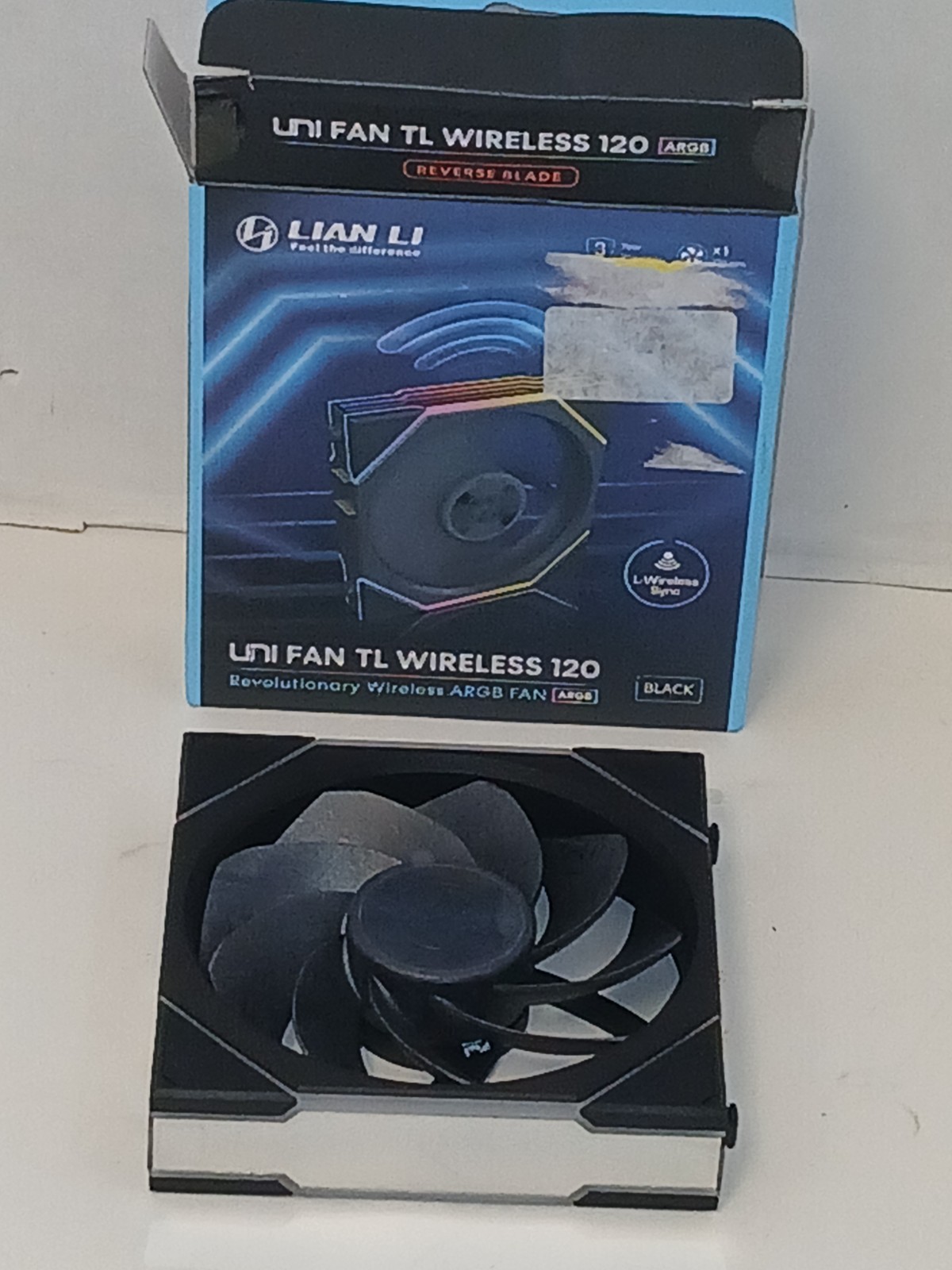 Untested Lian Li TL Wireless 120 – Black – REVERSE – FAN ONLY