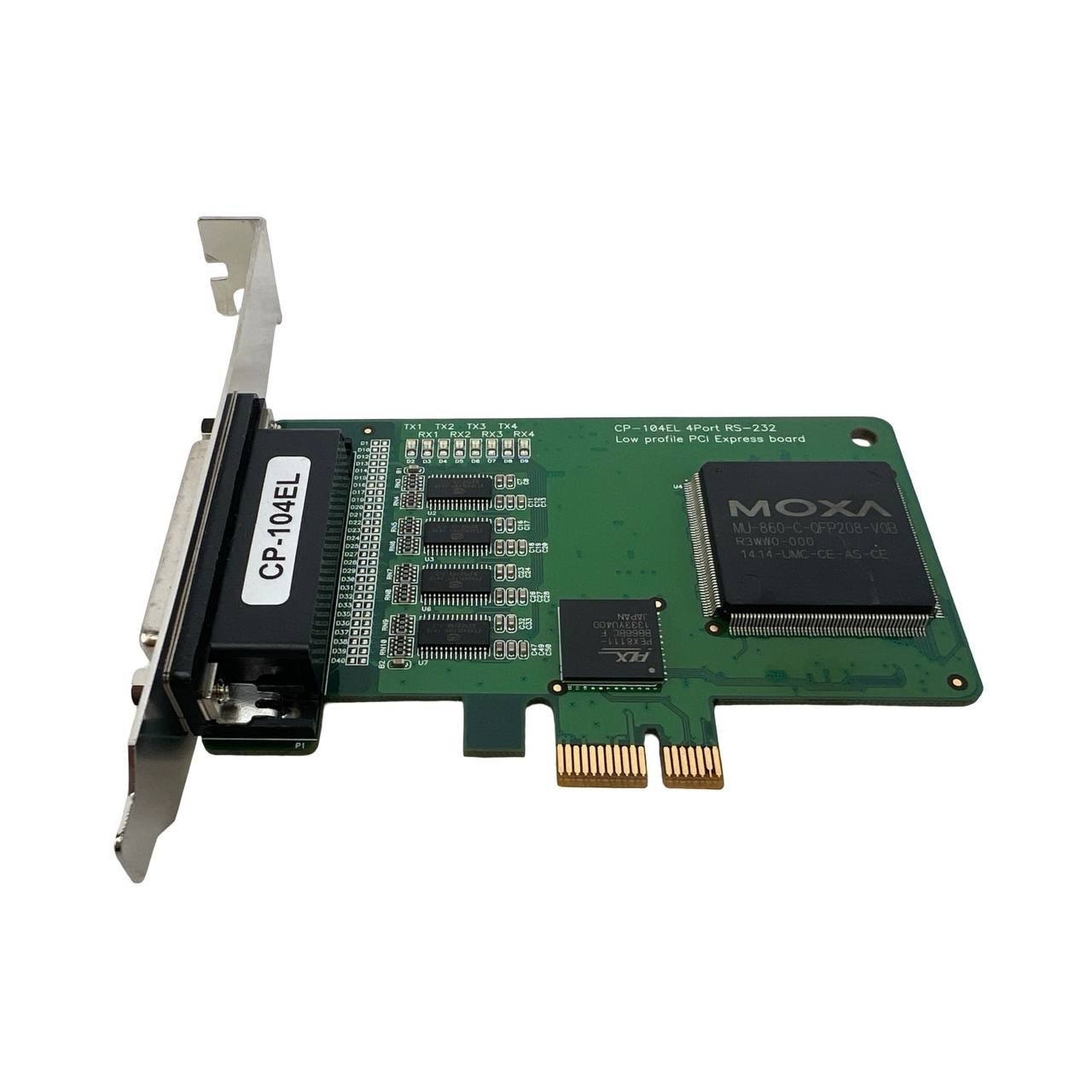 MOXA RS232 Serial Controller card CP-104EL PCIe