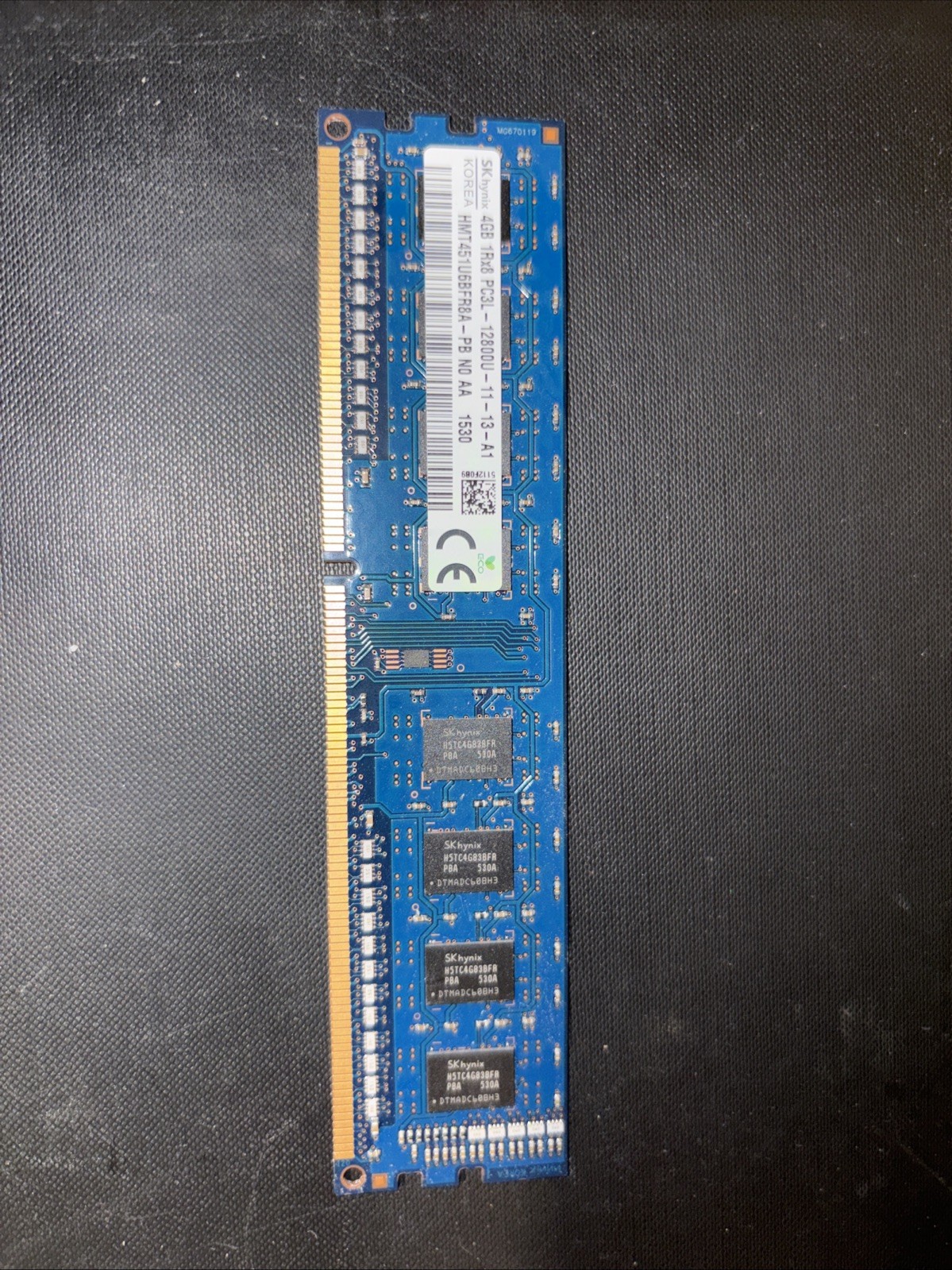 SK Hynix 4GB DDR3L 1600MHz PC3L-12800U Desktop RAM HMT451U6BFR8A-PB