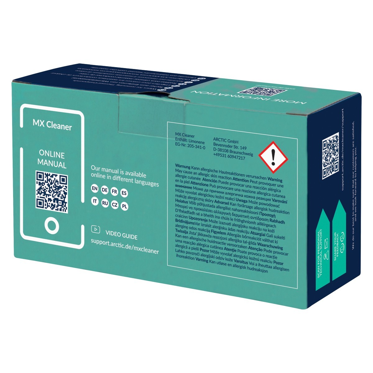 ARCTIC MX Cleaner (40 pieces) – Cleaning wipes for removing thermal paste
