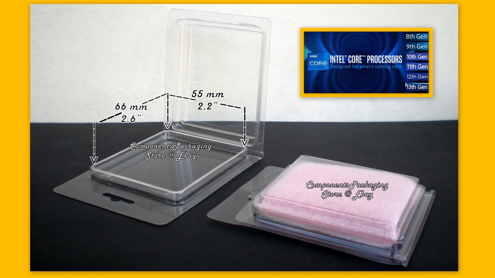 Desktop 8th 7th Gen CPU Packaging Case fit Core i9 i7 i5 i3 Lot of 10 25 40 125