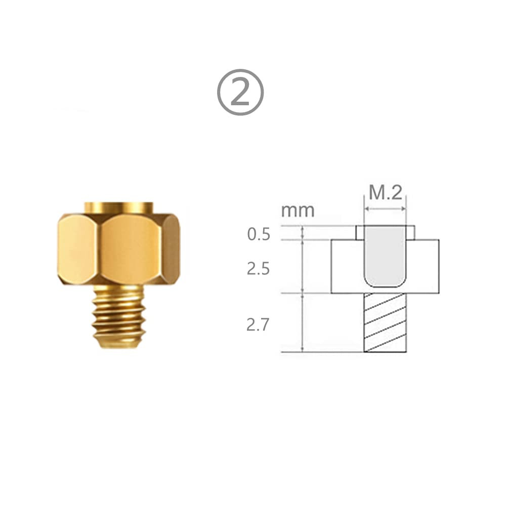 Brass M.2 SSD Mounting Screws Kit for PS5 and Asus Gigabyte Asrock Msi Motherboa
