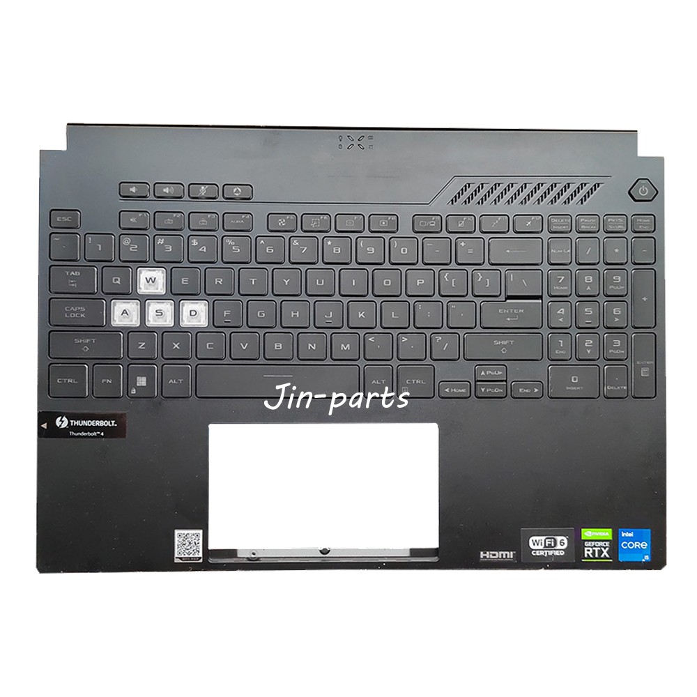 New For ASUS TUF Dash 15 FA507 FA507R Palmrest W/ Backlit Keyboard 90NR0951-R31