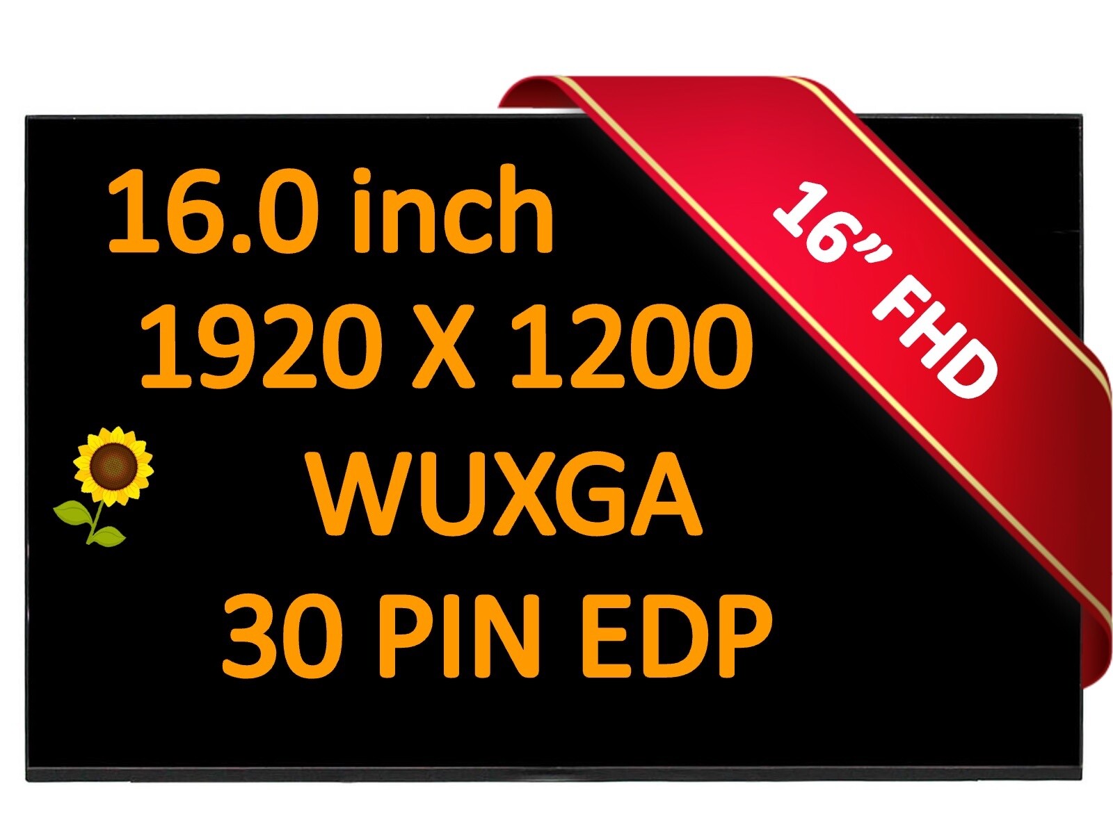 Hp N98656-001 16″ WUXGA FHD Laptop Lcd Led Screen 1920×1200 Display