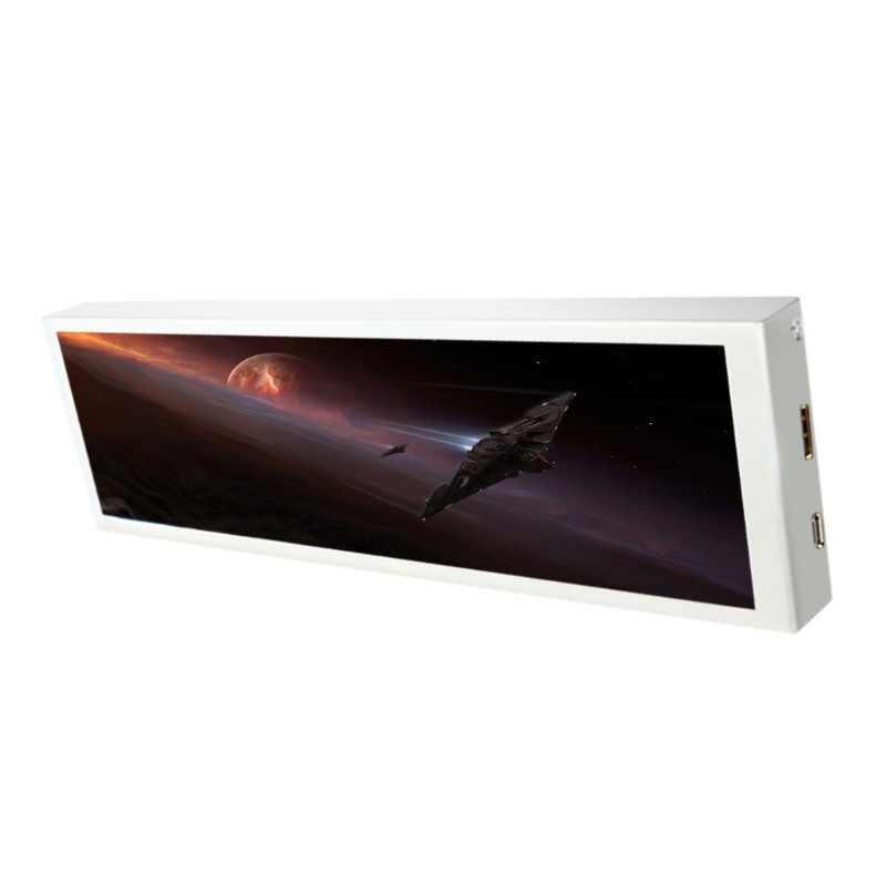 Secondary Display For Computer Case 8.8 Foot Touch Control 300 600nits 720P