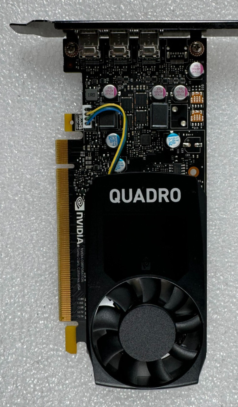 HP NVIDIA Quadro P400 3x MiniDP 2GB Graphics Video Card GPU Half Height; Tested
