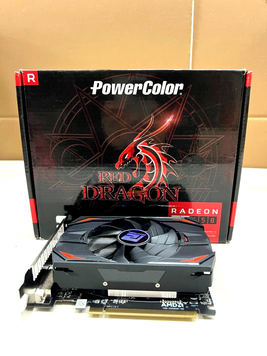 PowerColor Radeon RX 550 4GB GDDR5 PCIe 3.0 Graphics Card – Open Box