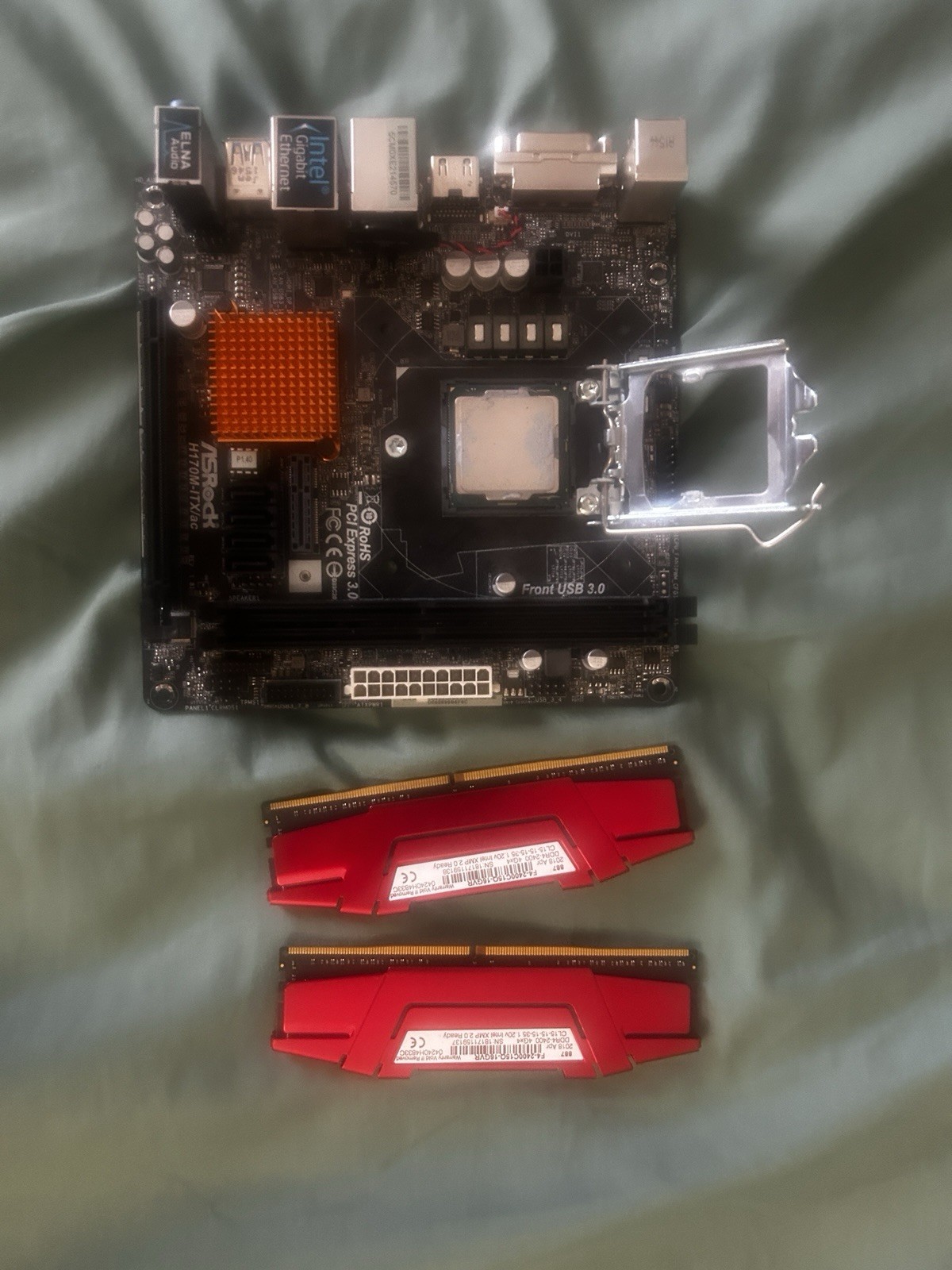 ASRock H170M-ITX/AC Mini ITX Motherboard LGA 1151 With Processor And Ram