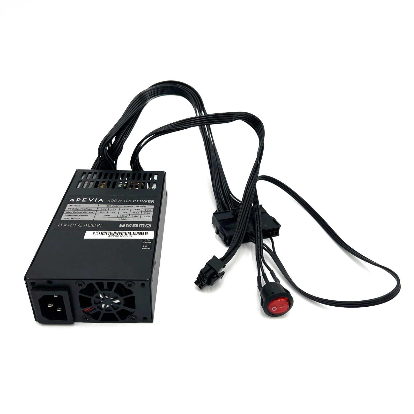 AMD BC250 Slim Edition Steam Machine Computer Case FLEX ATX Power Supply & Fans
