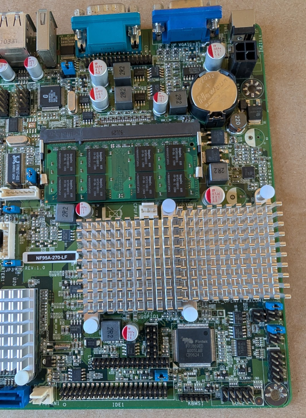 Jetway NF95A-270-LF Mini-ITX Motherboard w/ Intel Atom N270 CPU
