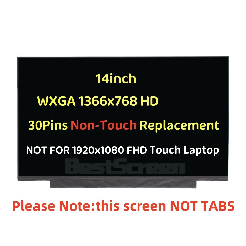 14″ HD LCD LED Screen WXGA Display Panel Replacement for Dell DP/N 5WFVD 05WFVD