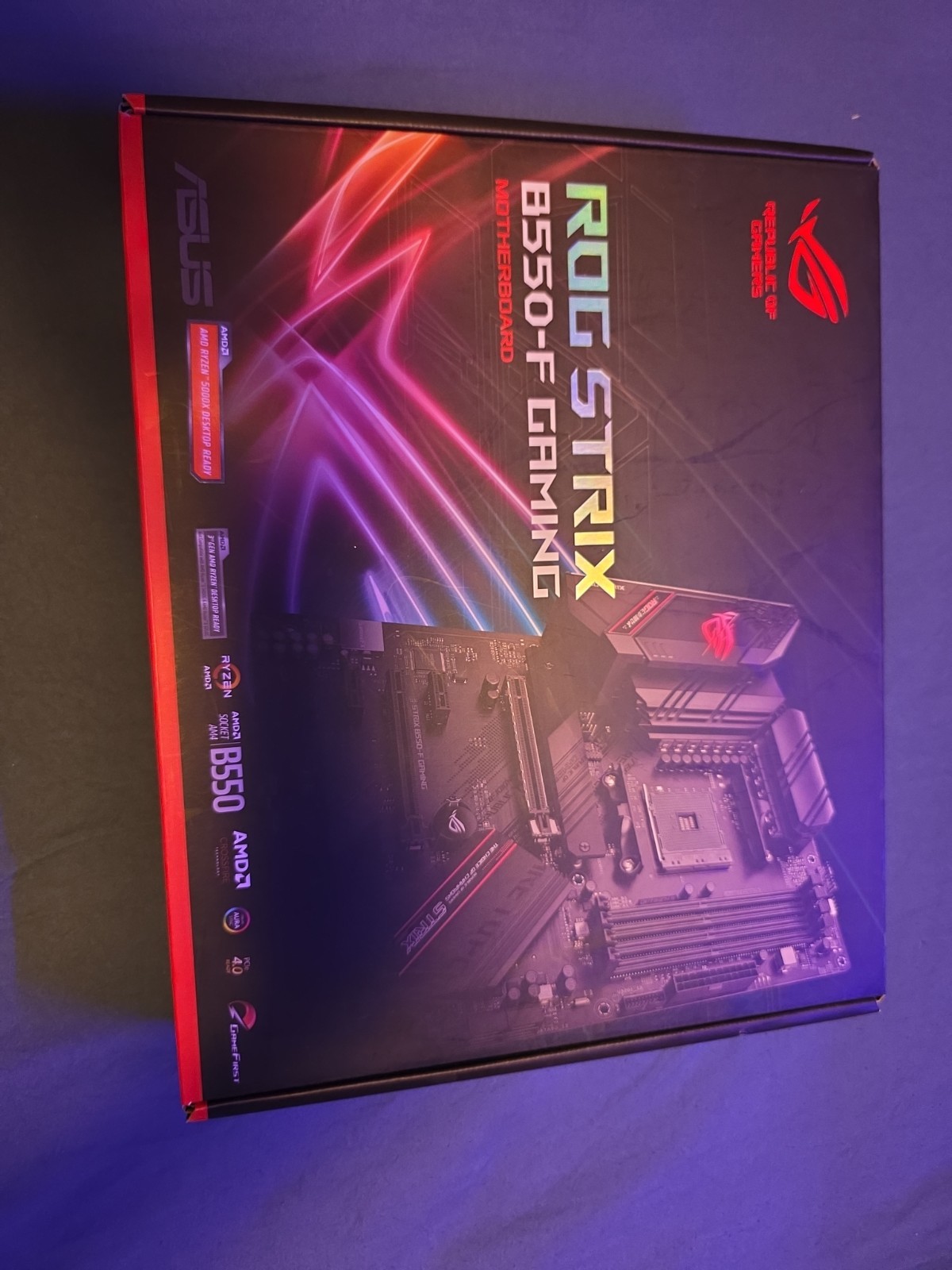 ASUS ROG STRIX B550-F GAMING ATX Motherboard Socket AM4 AMD Dual M.2 90MB14S0