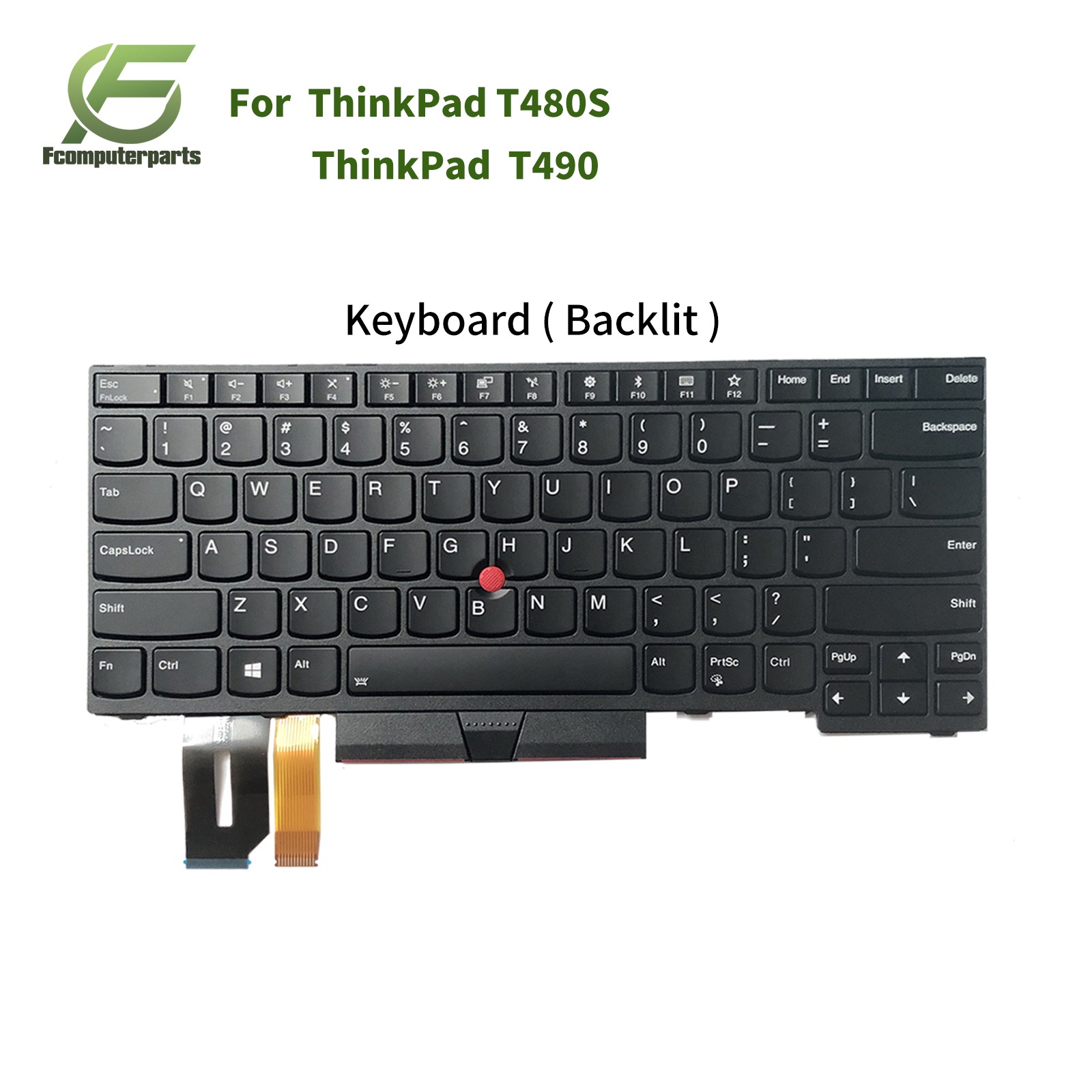 New 01YP280 For Lenovo ThinkPad E480 L480 T480S T490 Backlit US Keyboard 01YP520