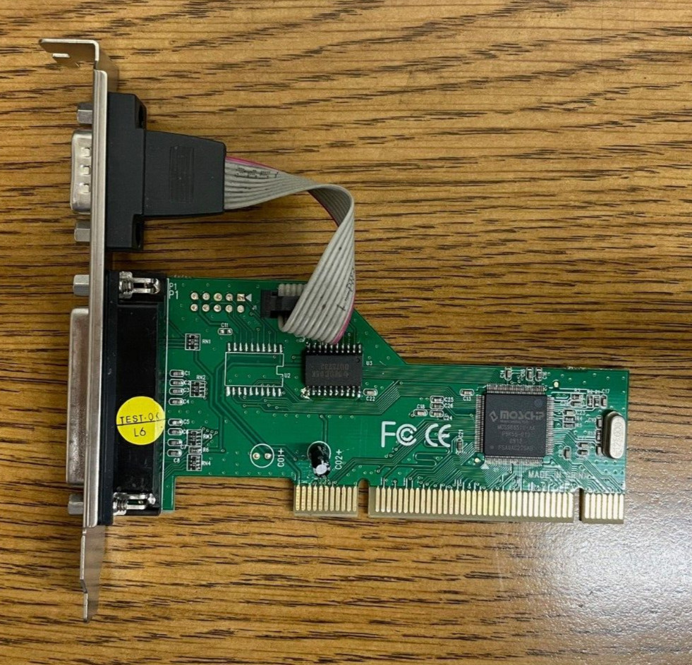RS-232 Serial DB9 Port+Parallel DB25 Port PCI Expansion Controller Card COM+LPT