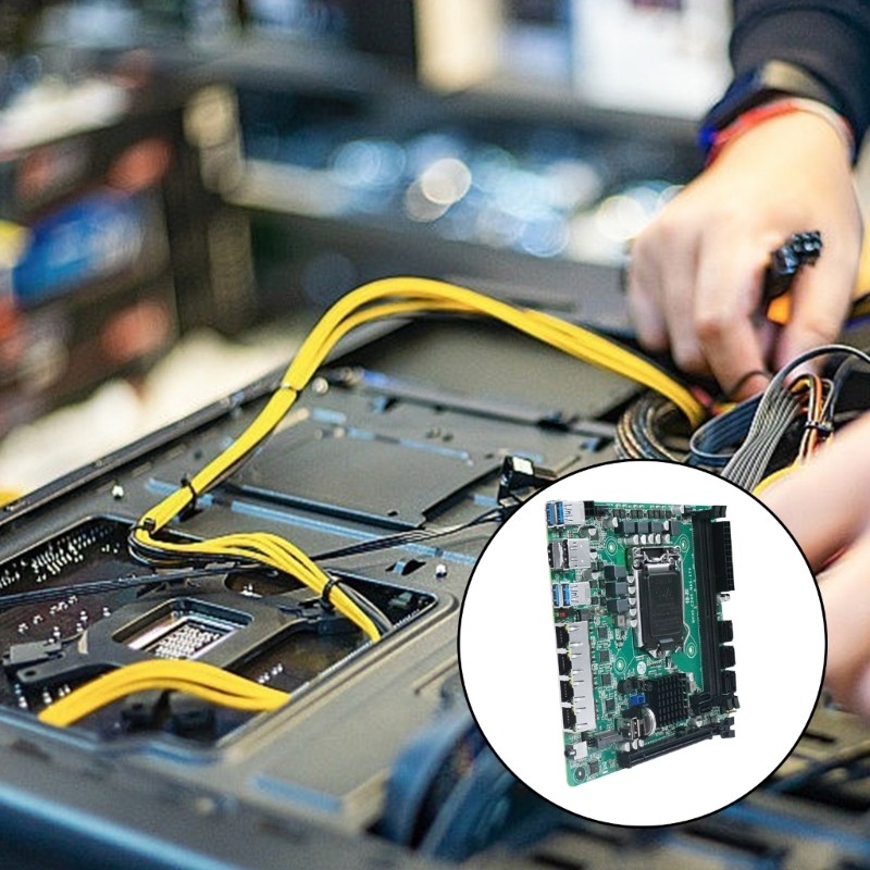 Compactly ITX Motherboards 8 SATA3.0 4×2.5gb Ethernet Double M.2 Slots DDR4