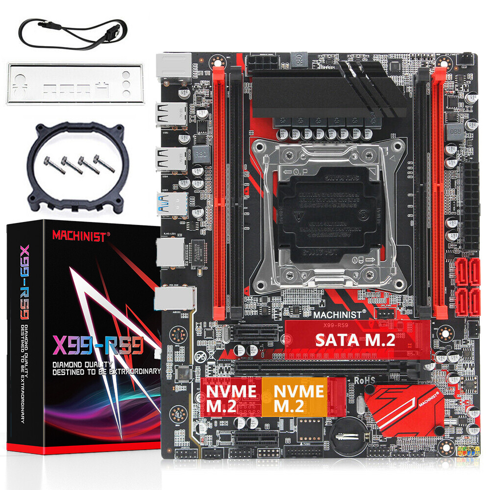 X99 Motherboard LGA 2011-3 slot Support four channel DDR4 ECC RAM XEON E5 V3