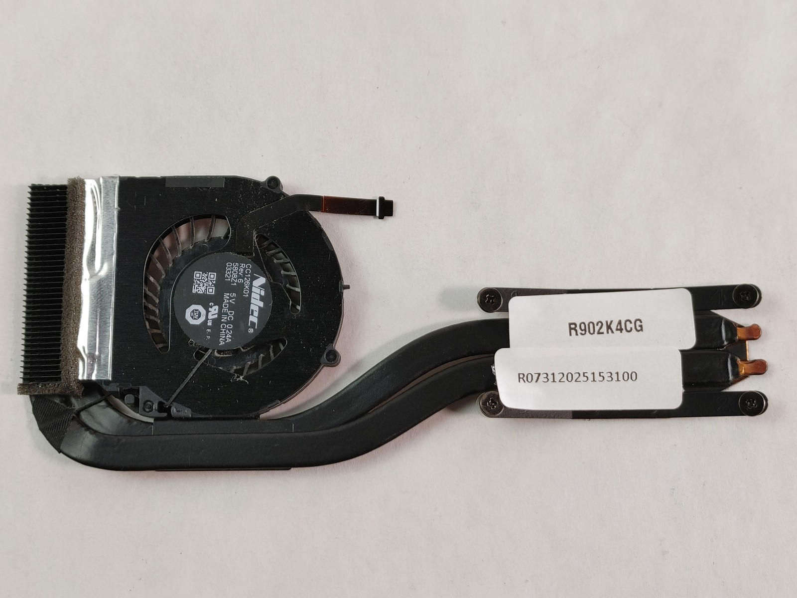 Lenovo 04X3829 None BGA 1168 Heatsink and Fan For ThinkPad X1 Carbon 2nd Gen.