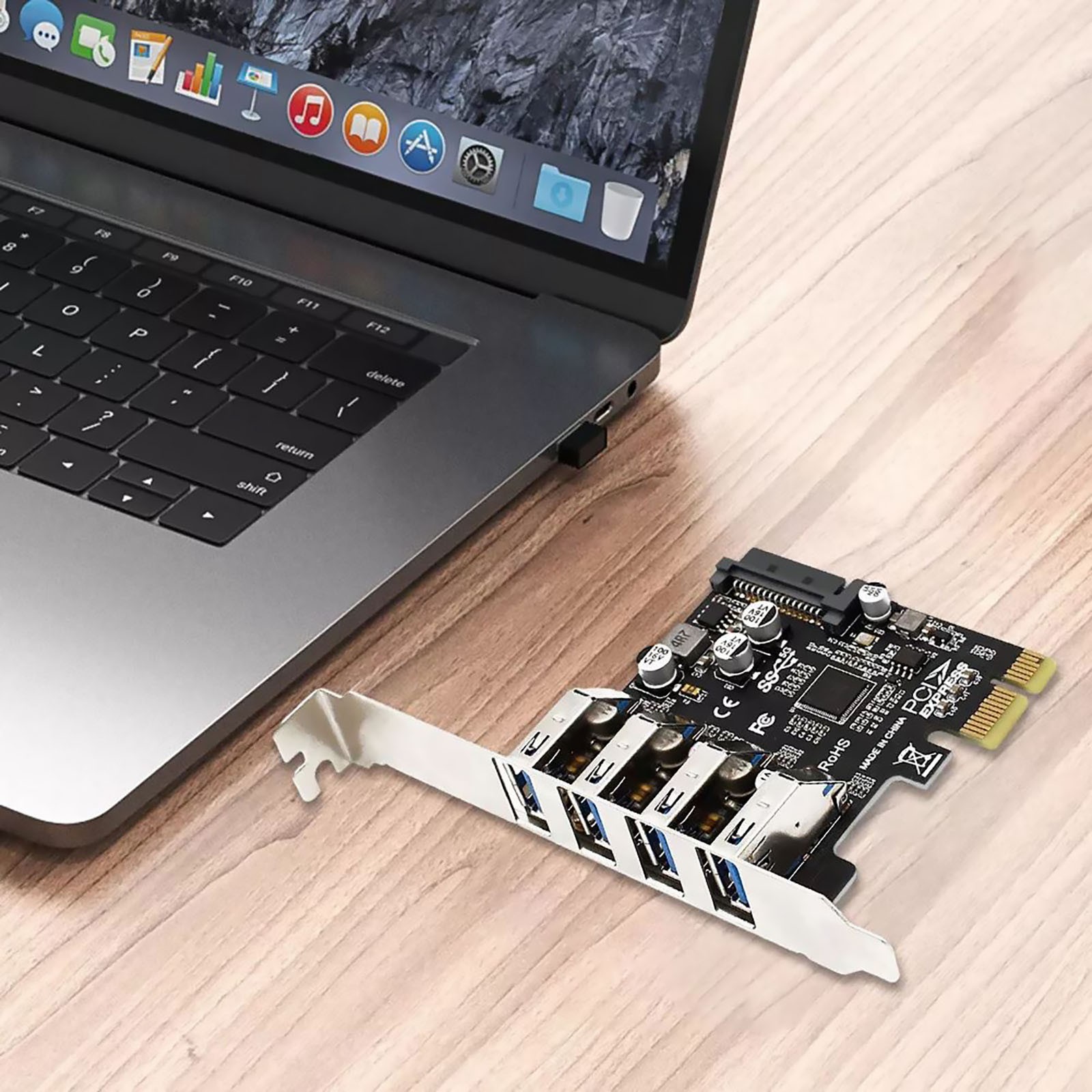 4-Ports USB 3.0 PCI-E Expansion Card PCI Express PCIe USB 3.0 HUB Adapter 5Gbps