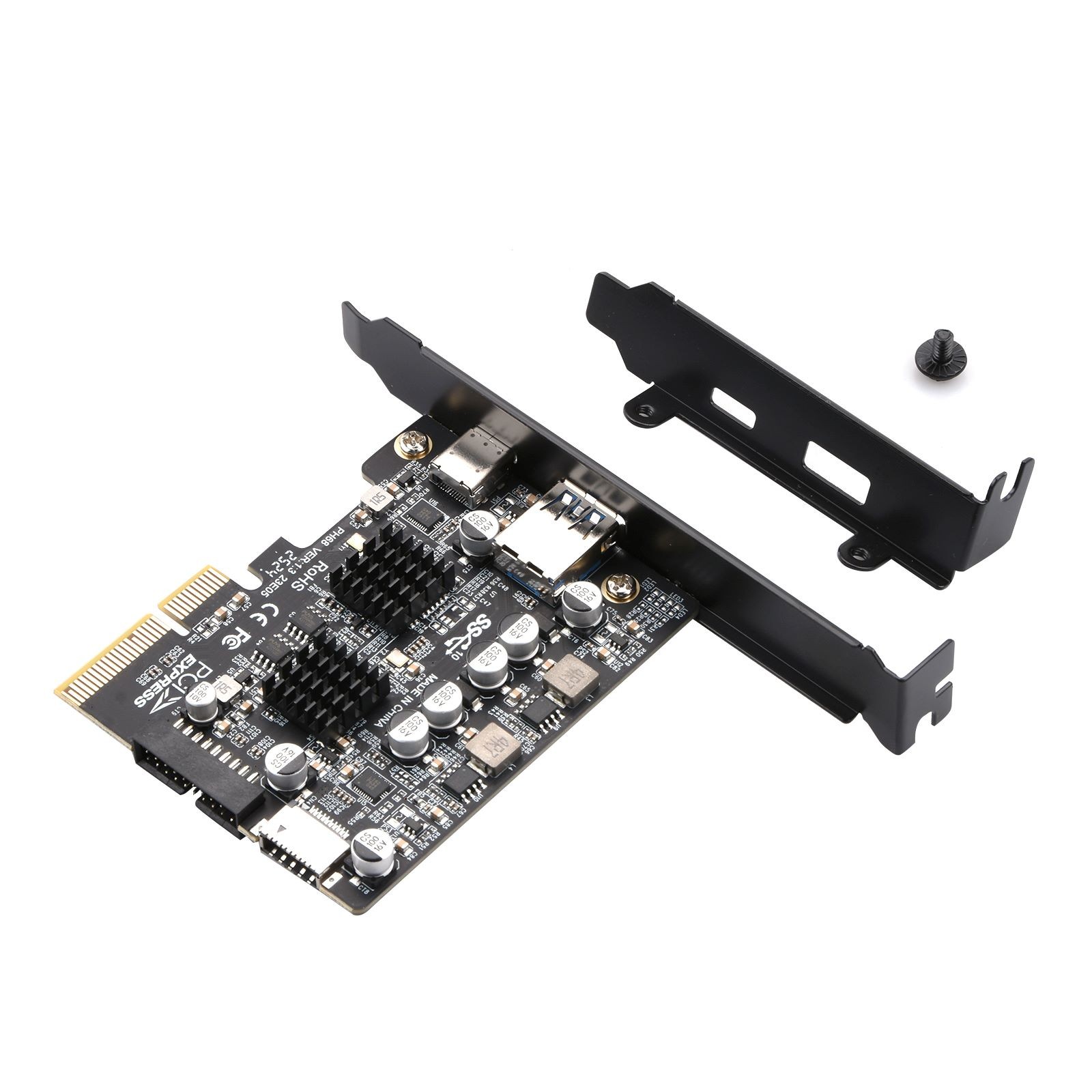 PCI-E X4/X8/X16 USB 3.2 Gen2 Expansion Card Compatible USB1.1 2.0 3.0 3.1 3.2