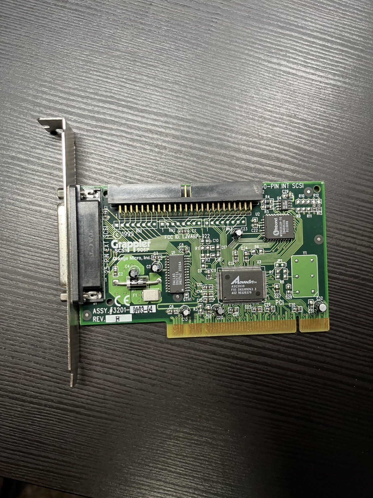 Orange Micro Grappler SCSI 906F Mac PCI Card ABP-3922 50 pin int. 25 pin ext.