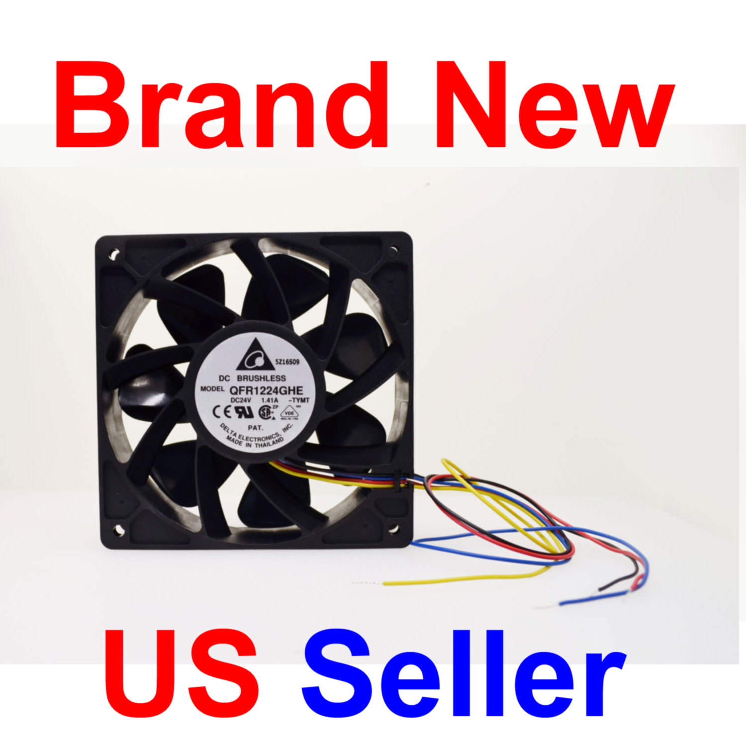DC 24V Super High Air Flow 210CFM 6000RPM Delta IP55 Fan QFR1224GHE-TYMT