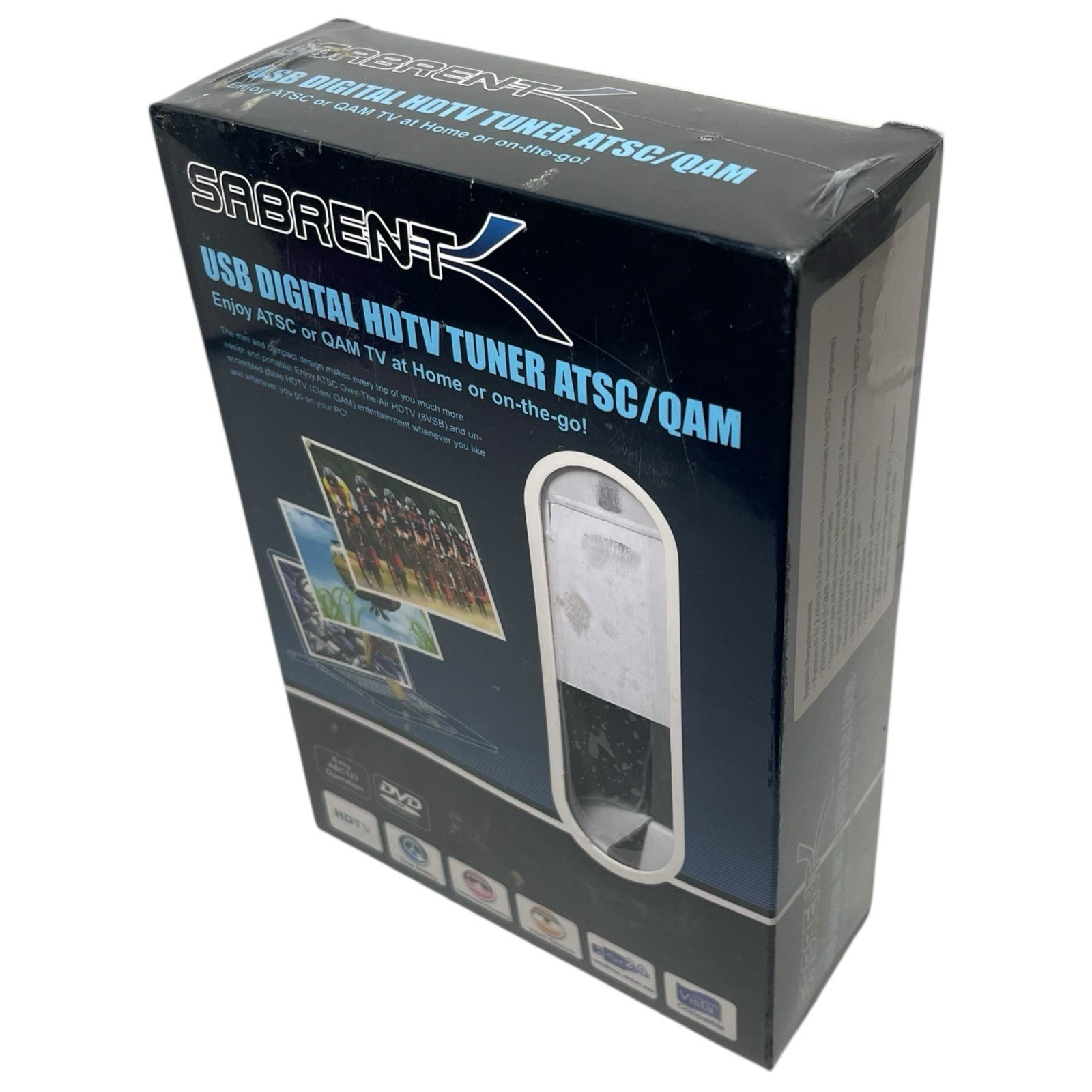 Sabrent USB Digital TV Tuner ATSC QAM Analog Remote Control Supports HDTV New