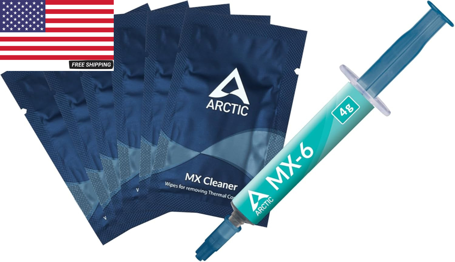 MX-6 (4 G, Incl. 6 MX Cleaner) – Ultimate Performance Thermal Paste for CPU, Con